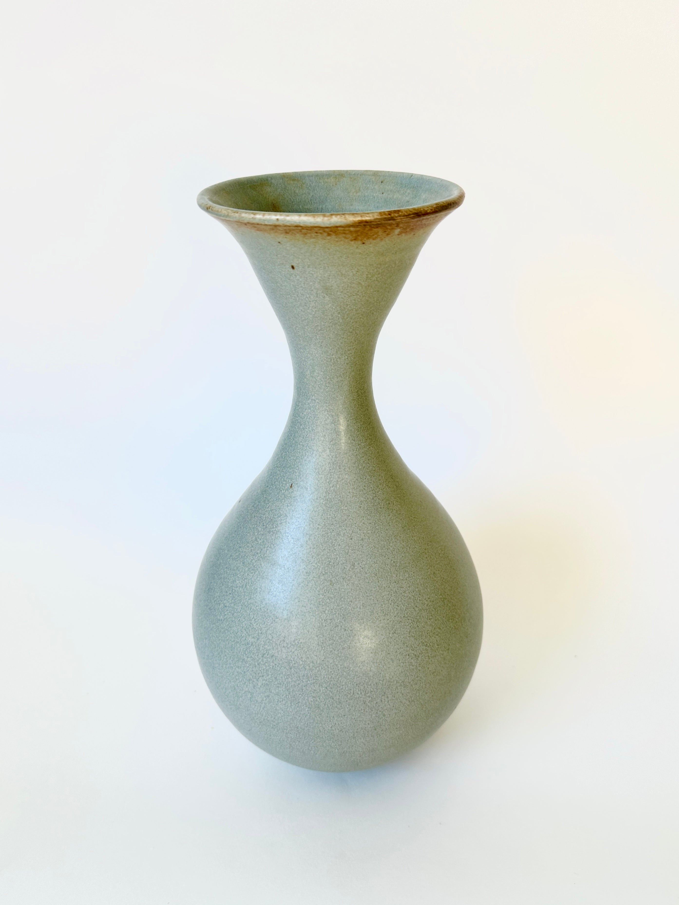 Soft blue flared bottleneck No. 17