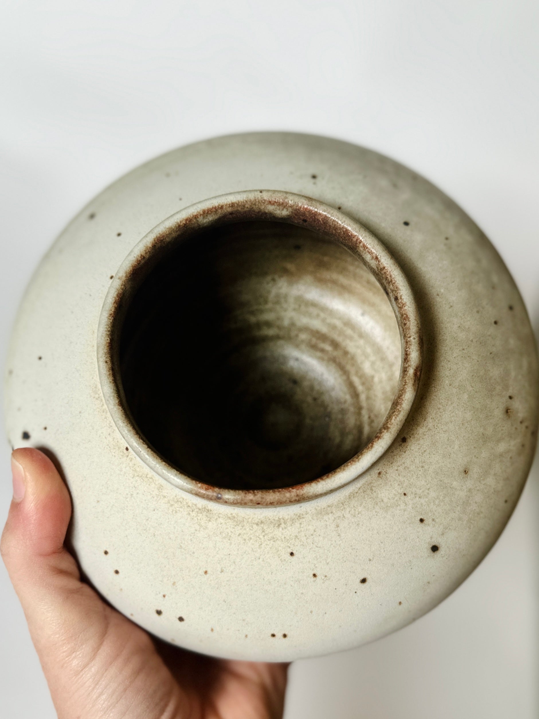 Gray/beige/cream vase no. 24