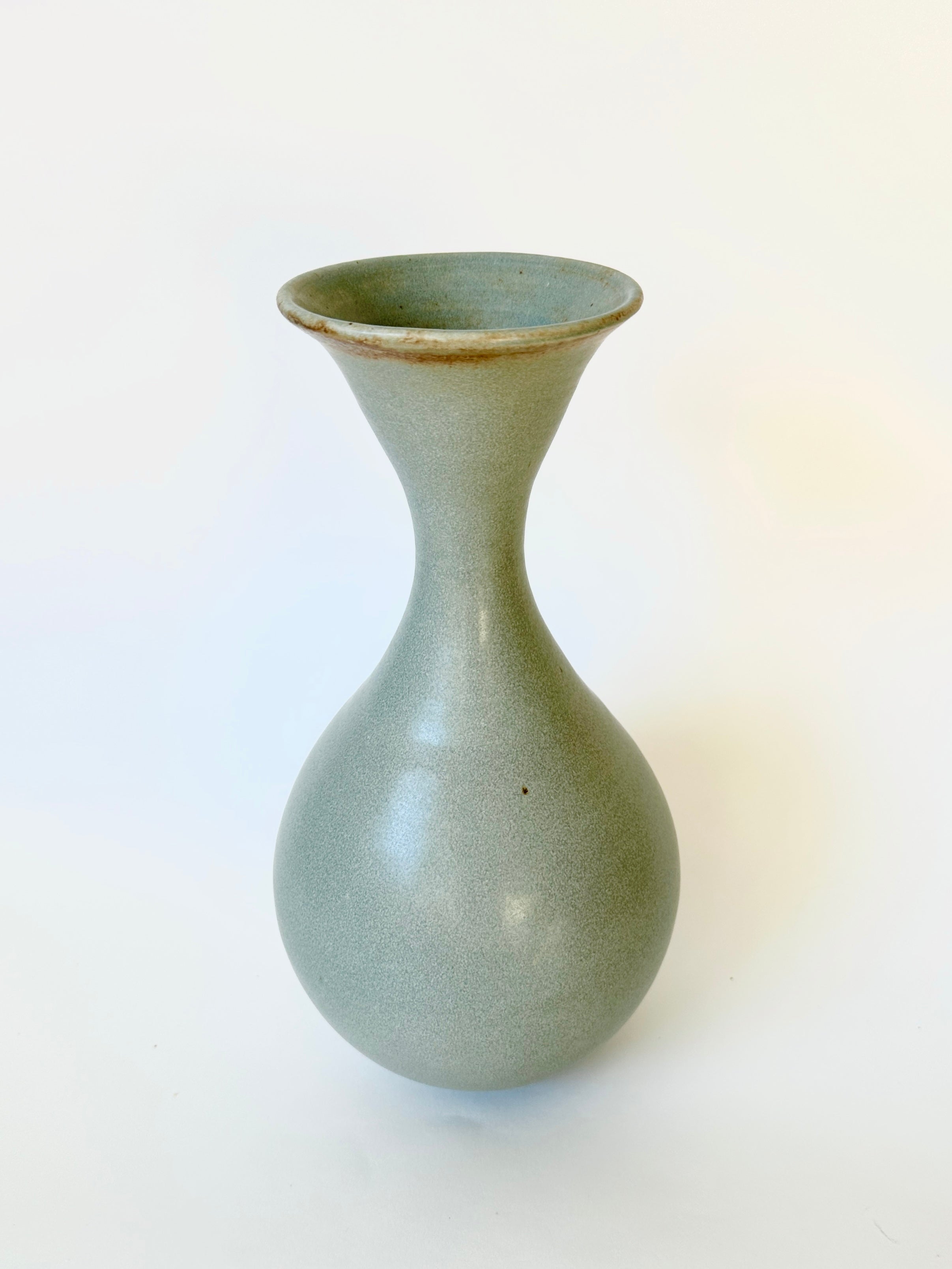 Soft blue flared bottleneck No. 17