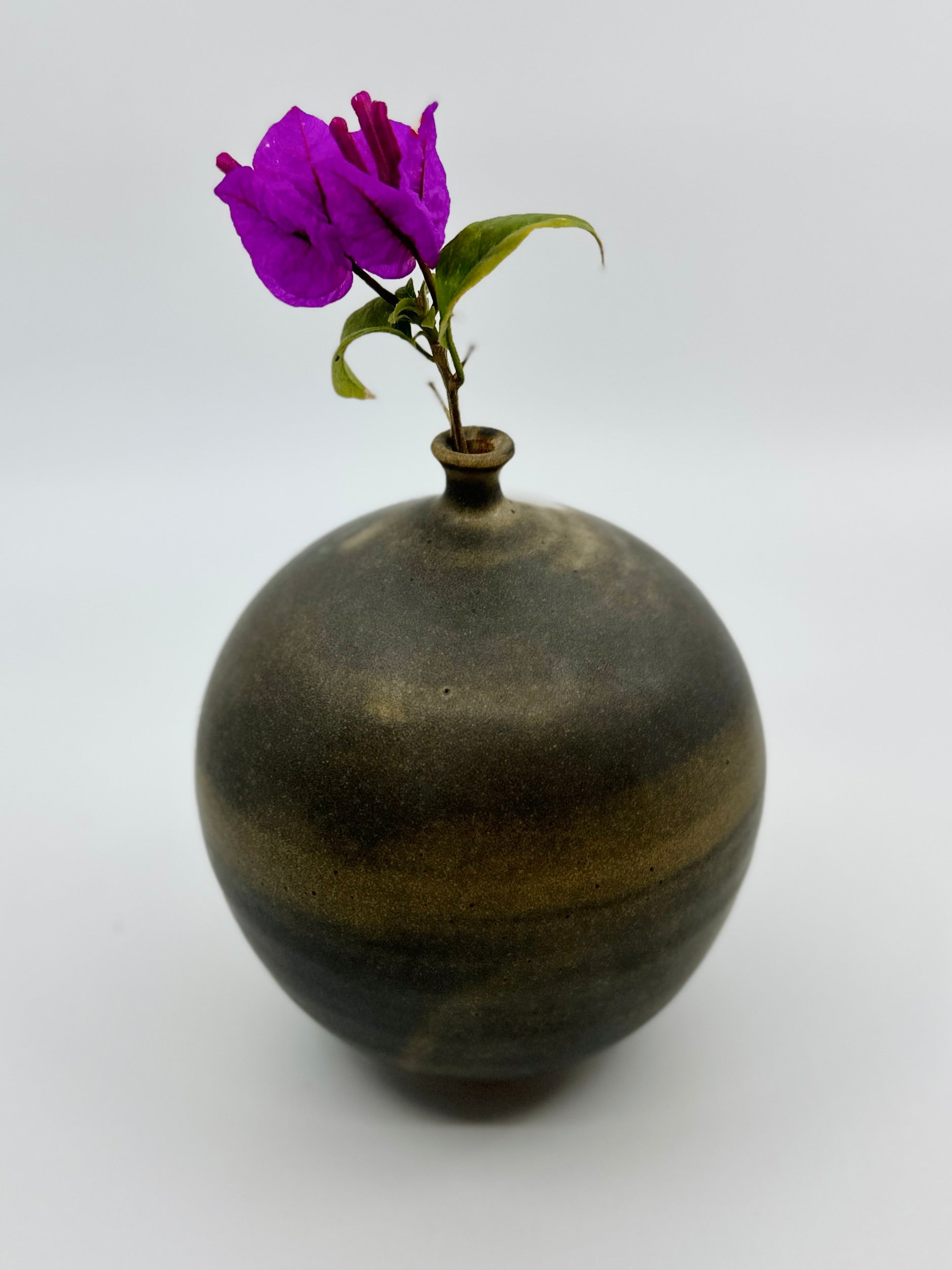 Brown tiny neck vessel no. 35