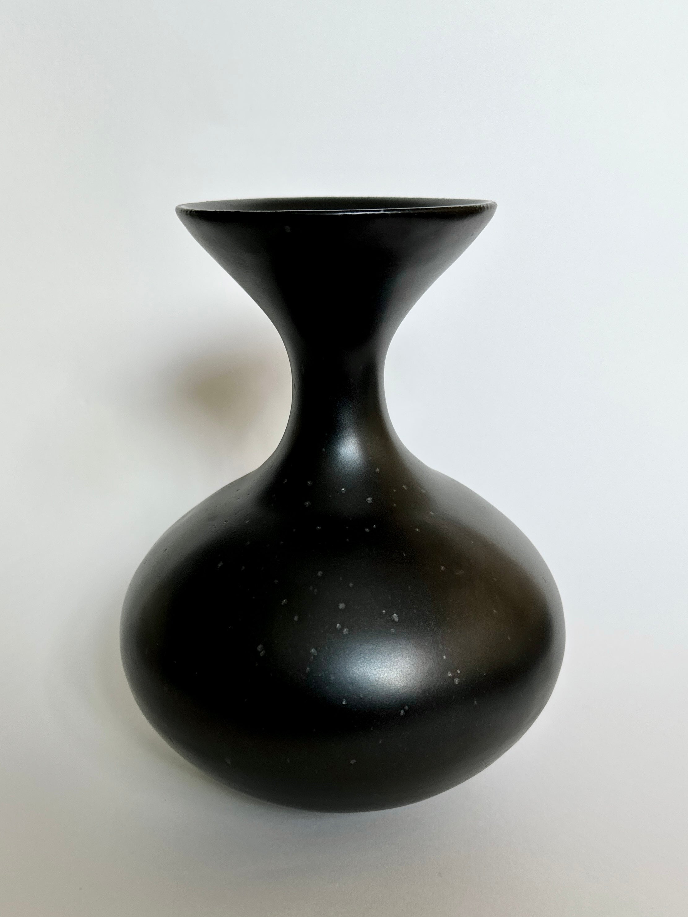 Black satin glazed vessel No. 1