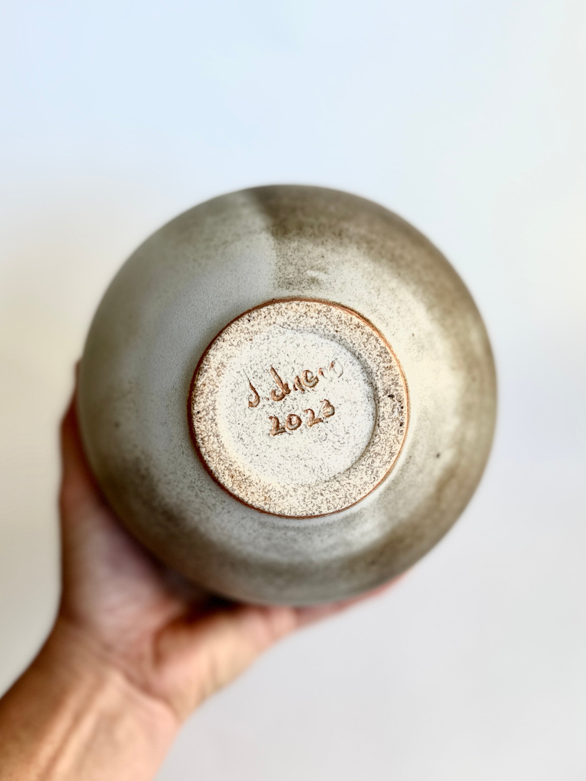 Gray/tan vase no. 22