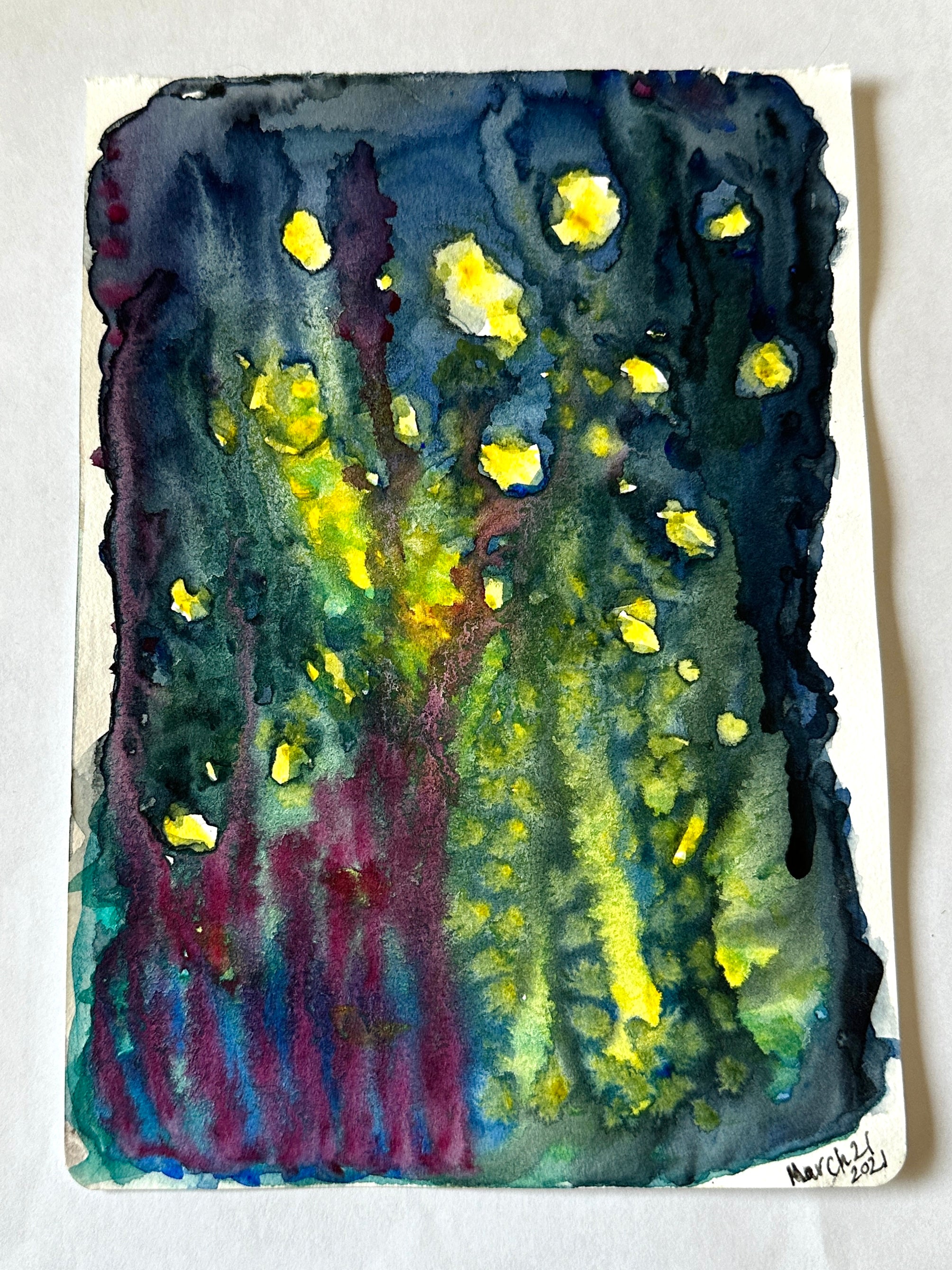 Painting "Night Swimming”