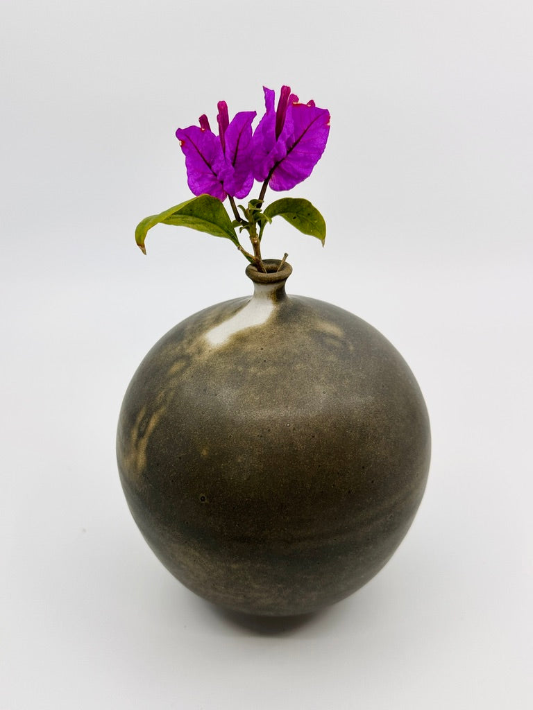 Brown tiny neck vessel no. 35