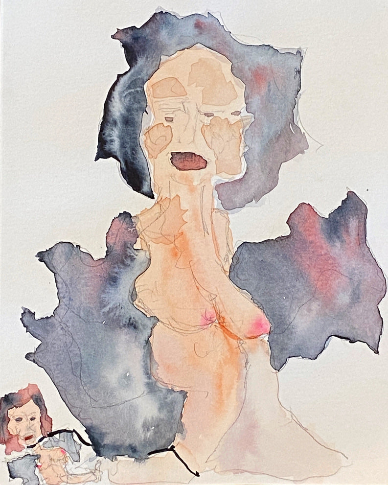 Watercolor "Fallen Angels"