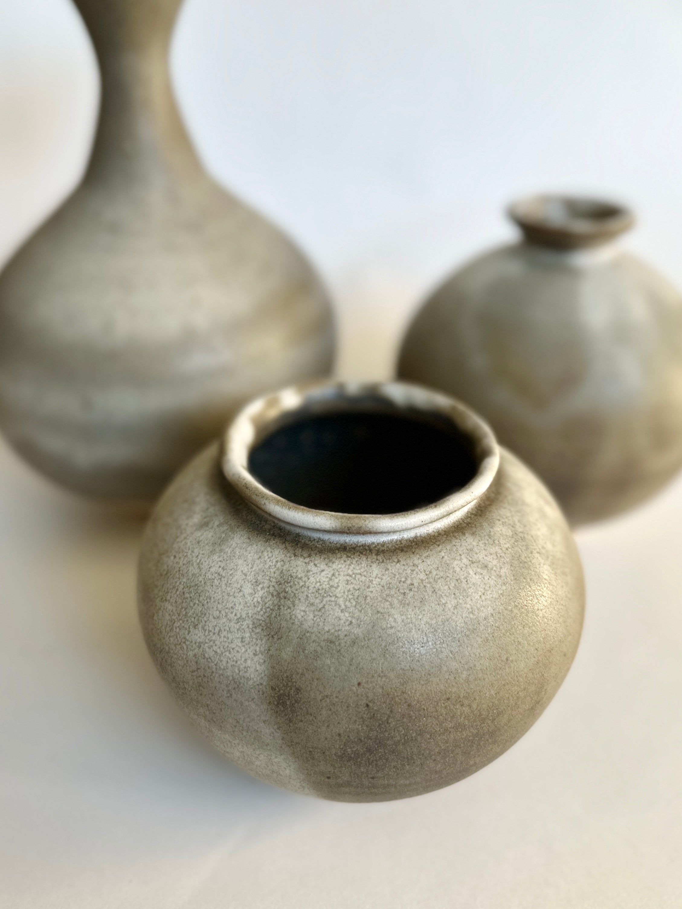 Gray/tan vase no. 23
