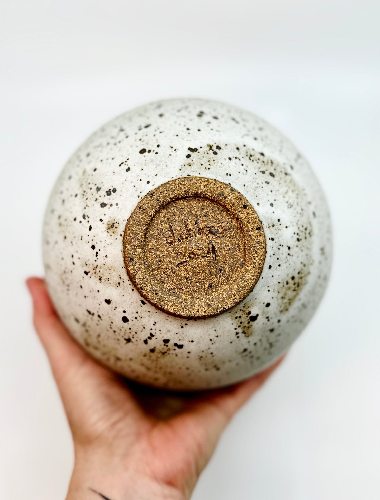 White speckled vase no. 36