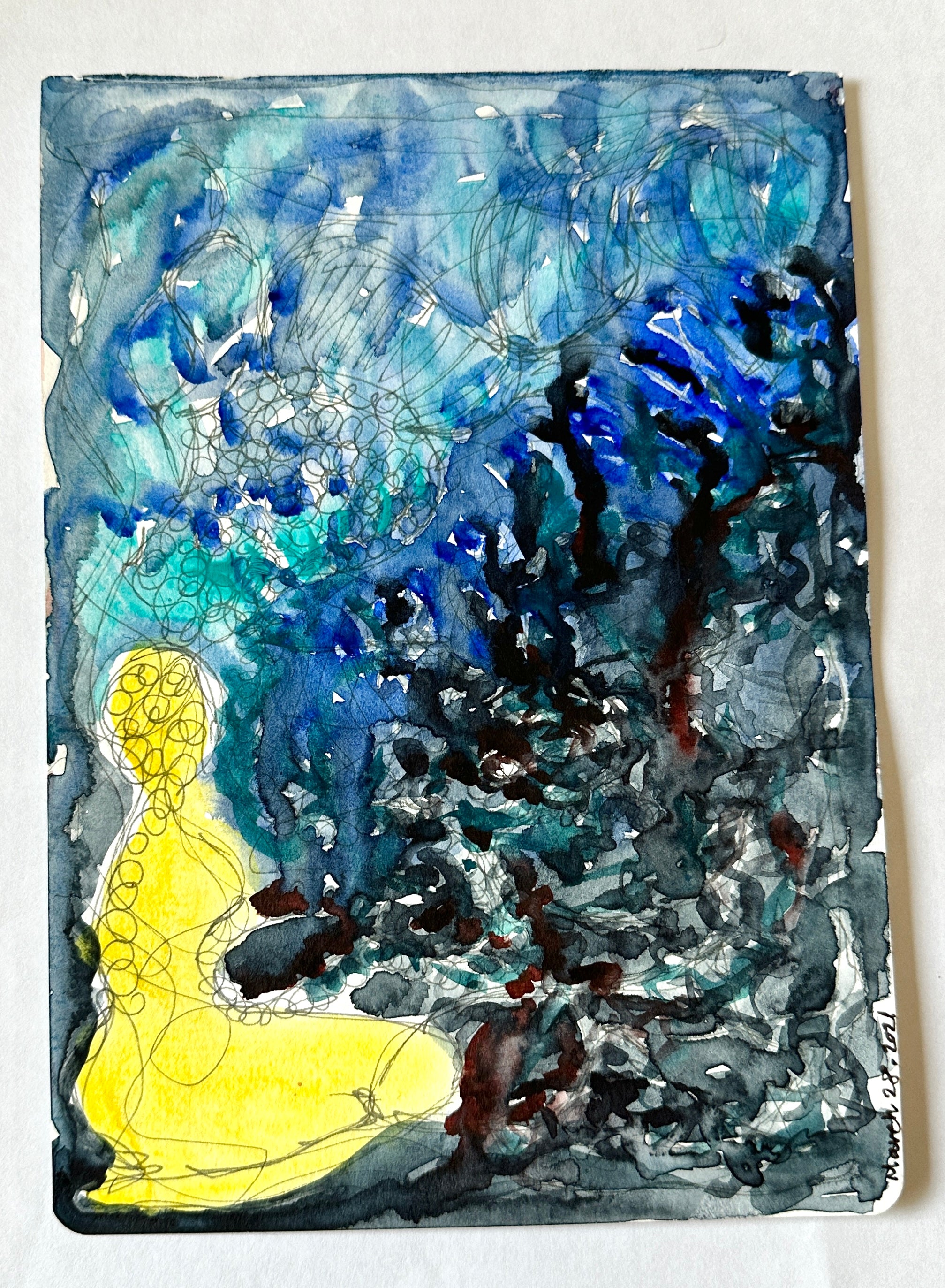 Painting "Molting Emotions”