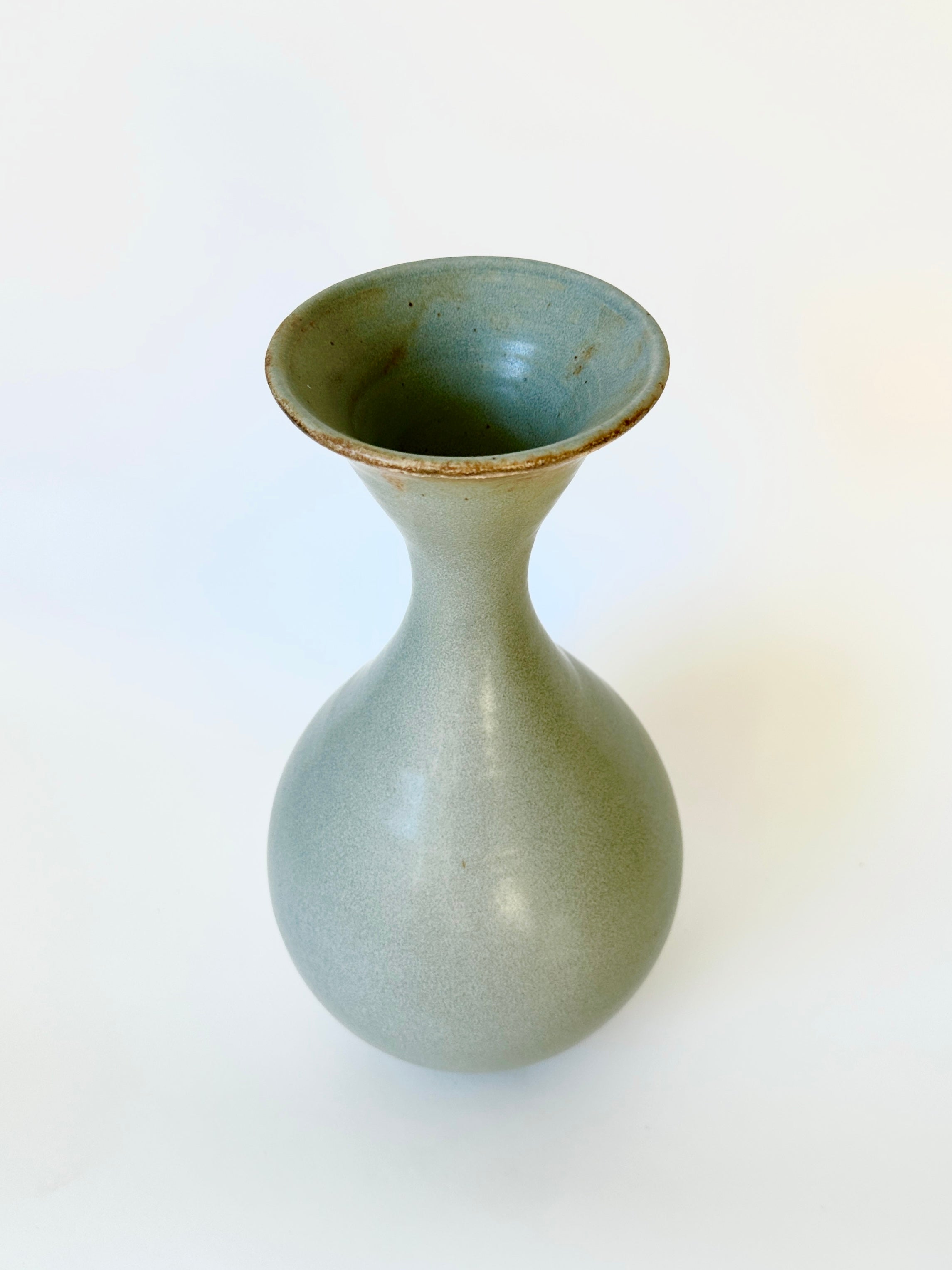 Soft blue flared bottleneck No. 17