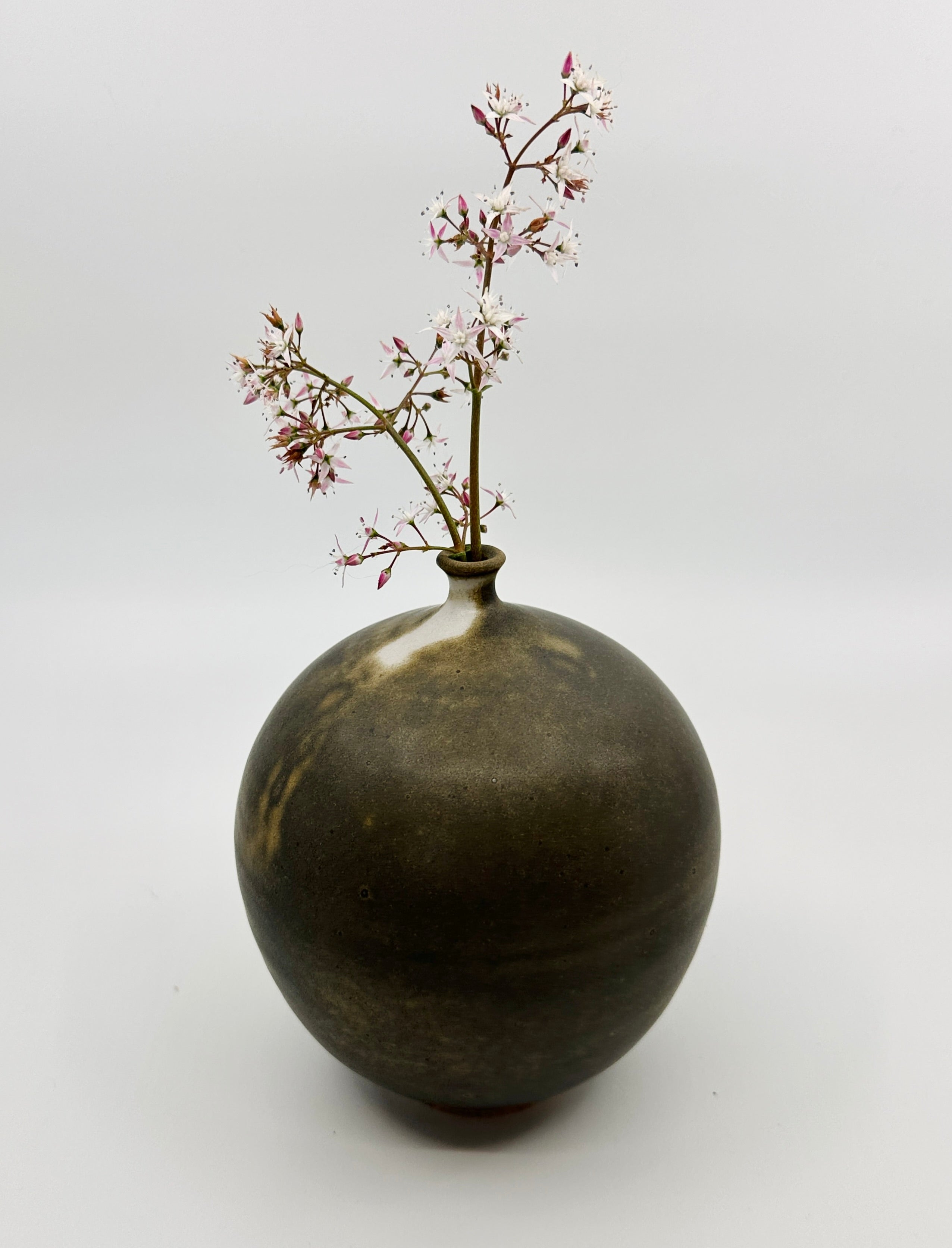 Brown tiny neck vessel no. 35
