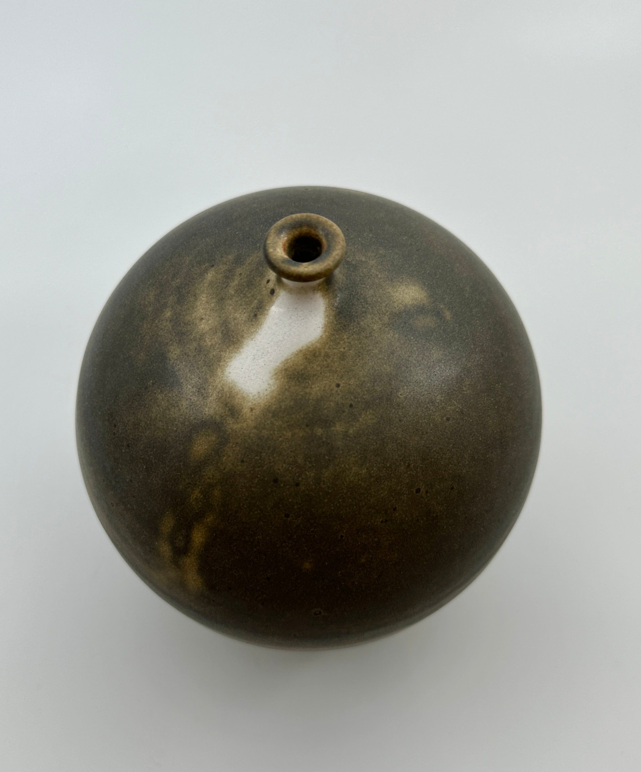 Brown tiny neck vessel no. 35