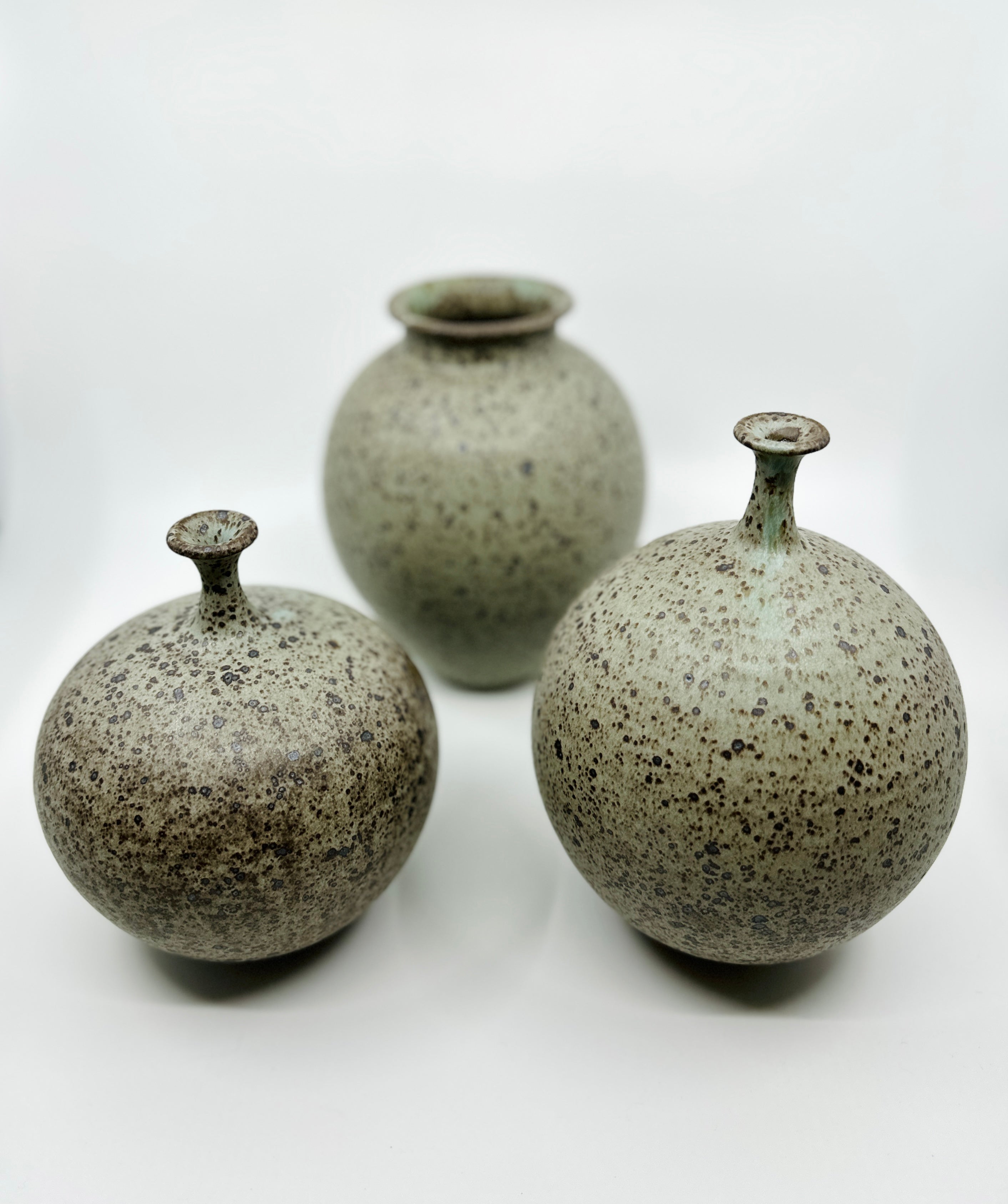 Blue speckled vase no. 25