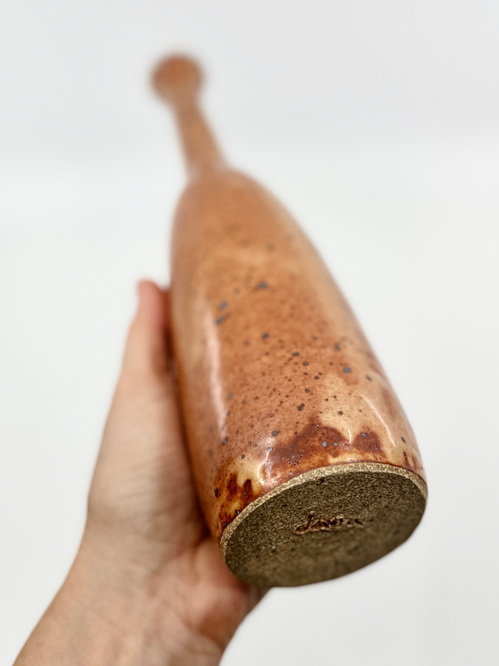 Shino speckled bottleneck