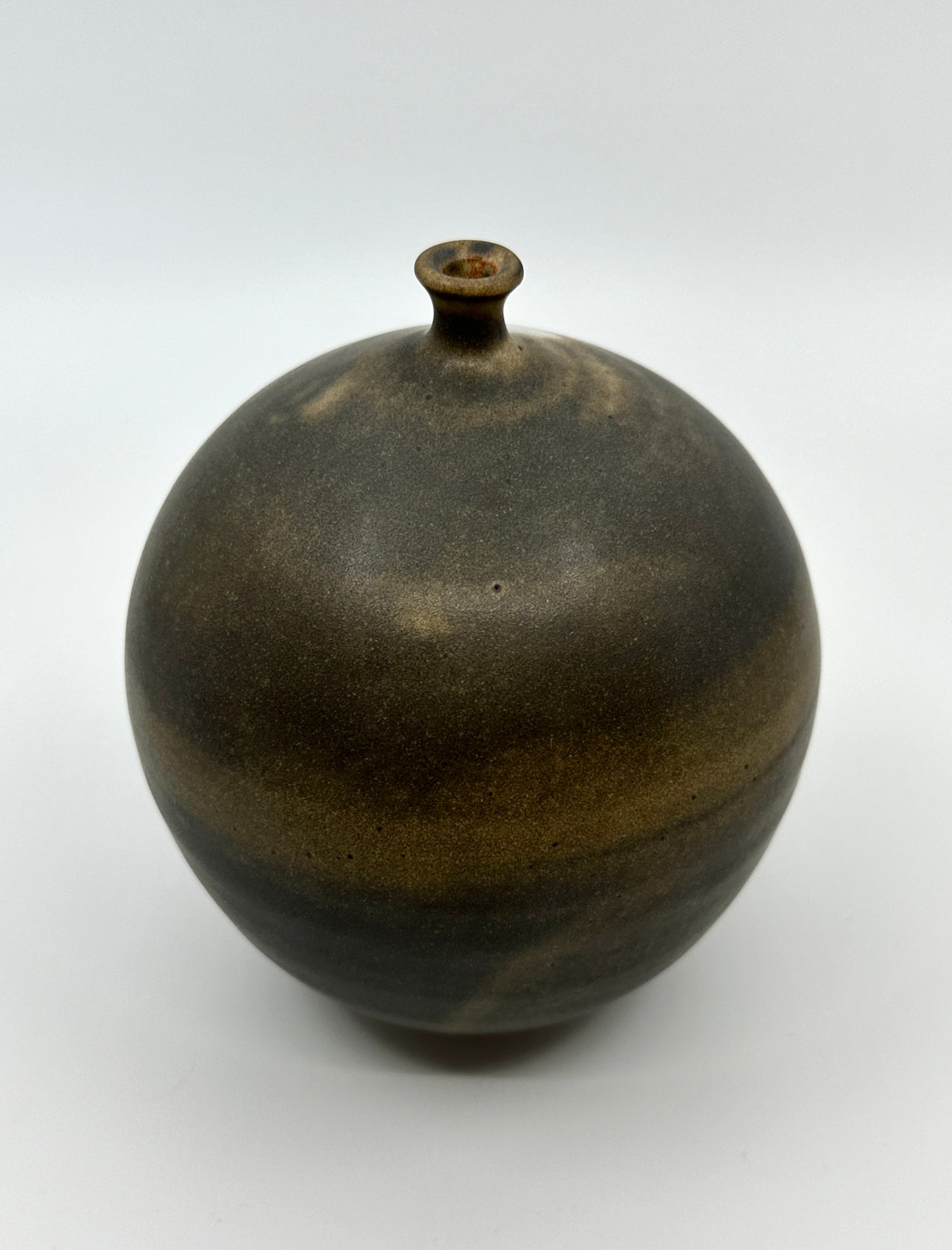 Brown tiny neck vessel no. 35