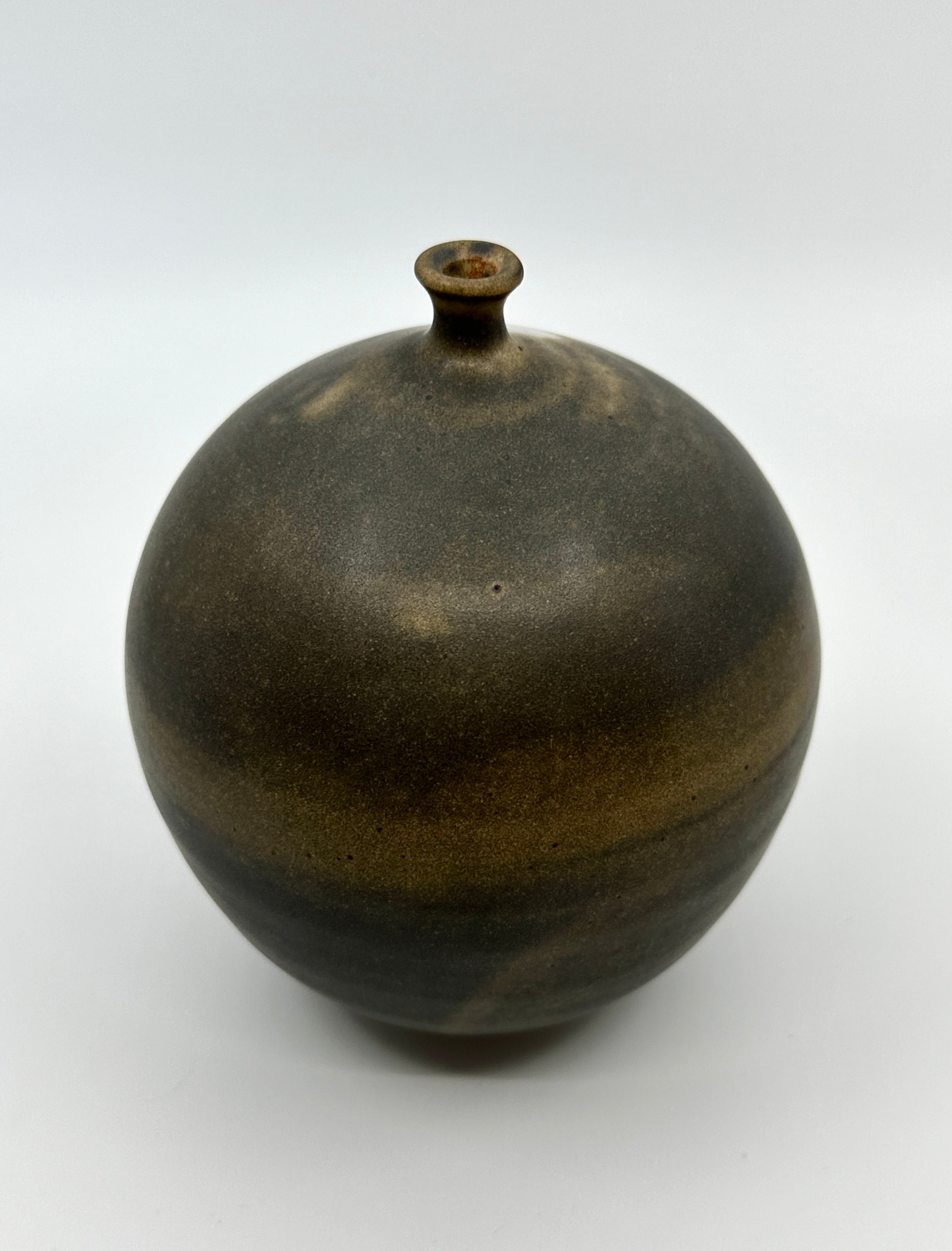 Brown tiny neck vessel no. 35