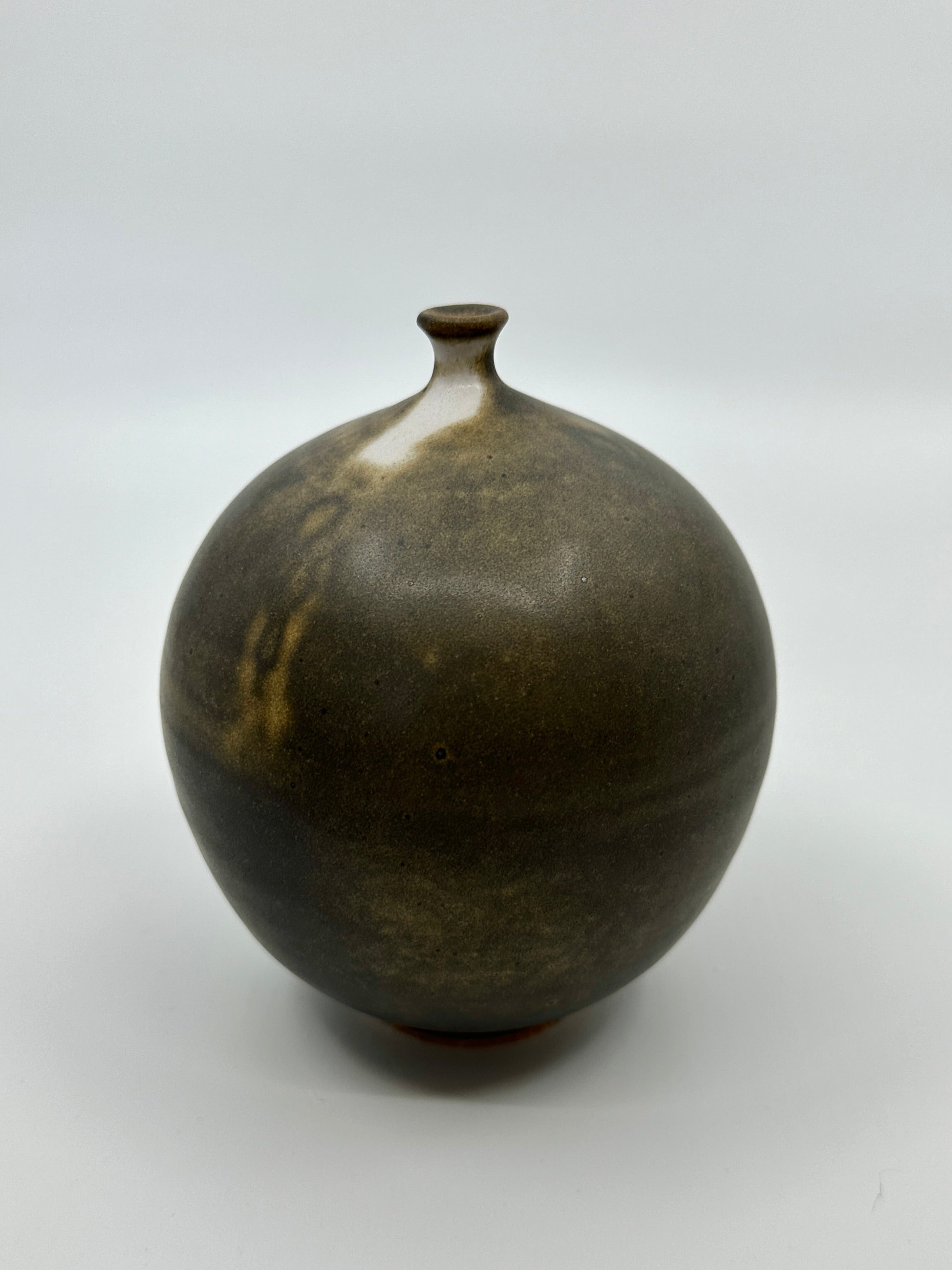 Brown tiny neck vessel no. 35