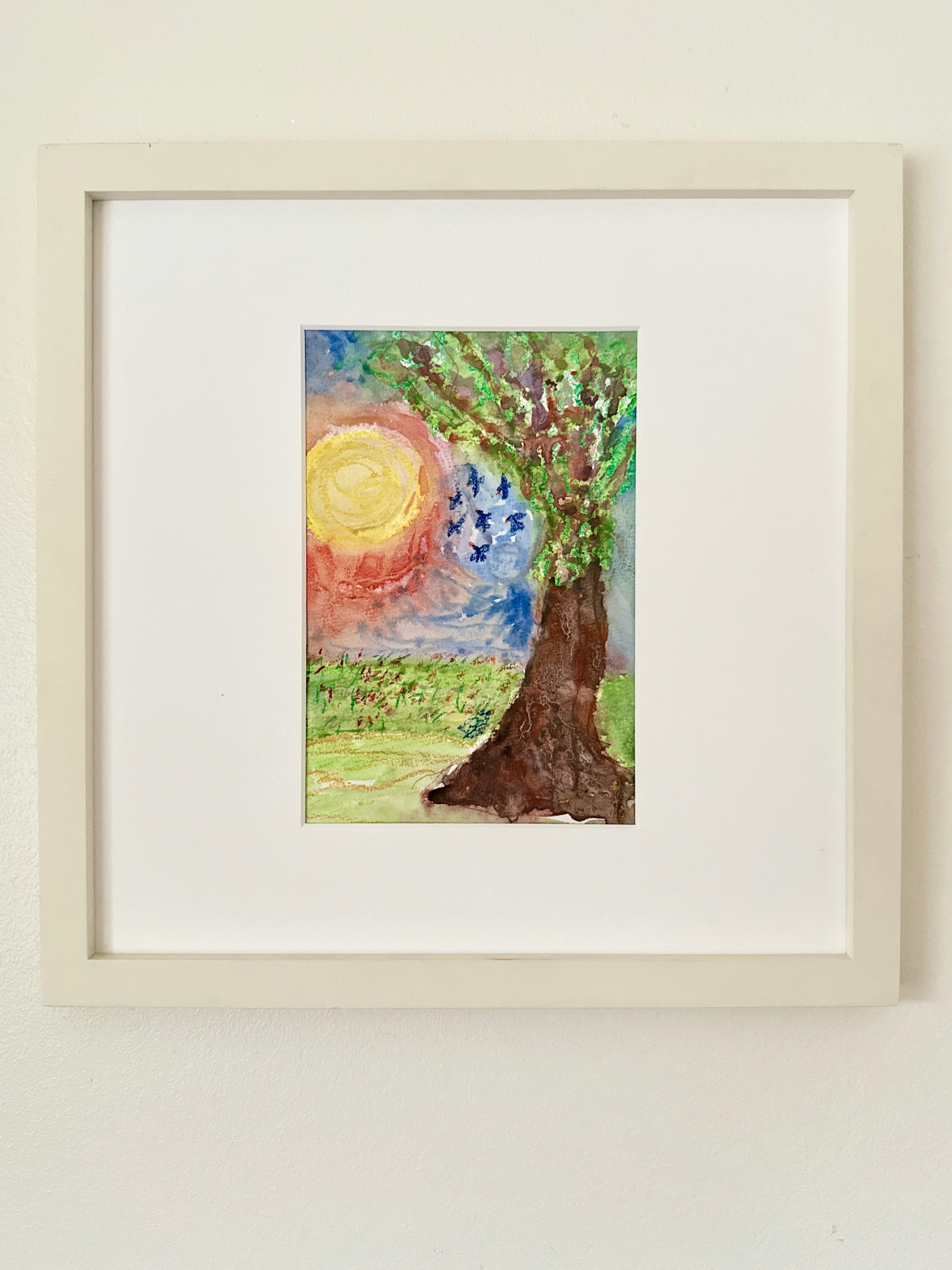 Watercolor "Returning Home”