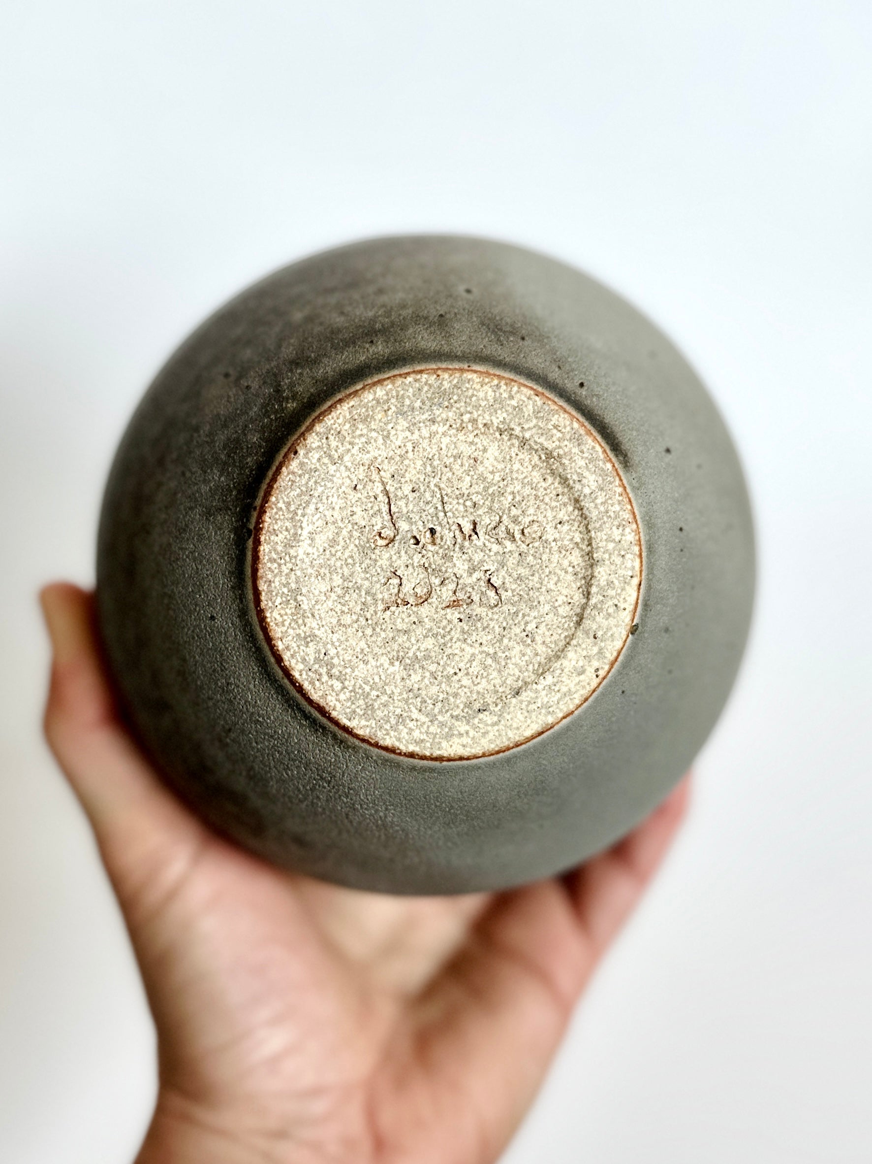 Gray speckled vase no. 7