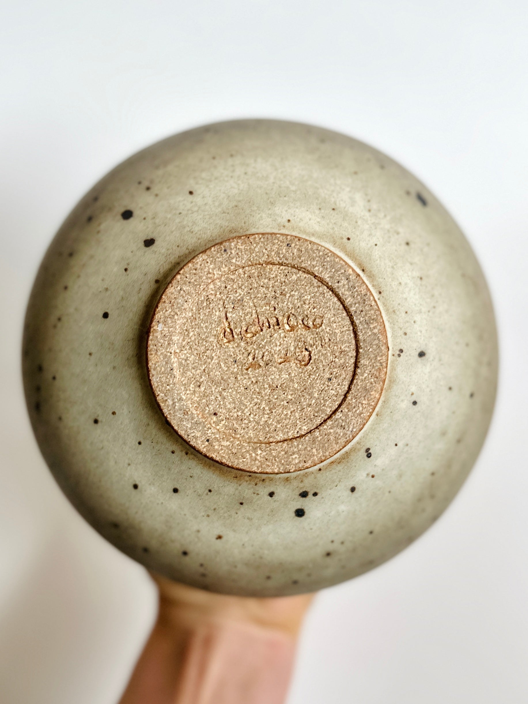 Gray speckled vase no. 4