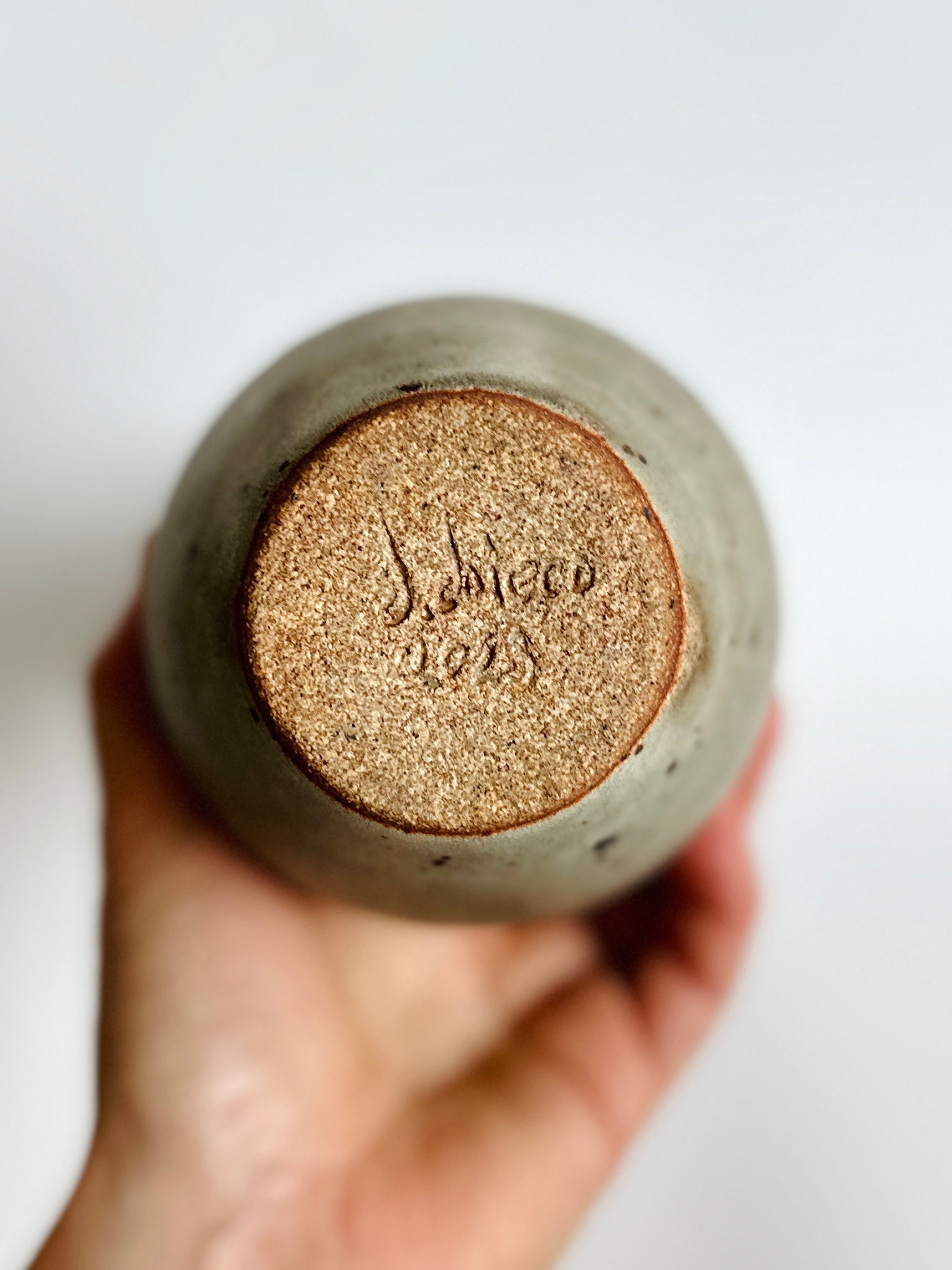 Gray flared mouth bottleneck no. 17