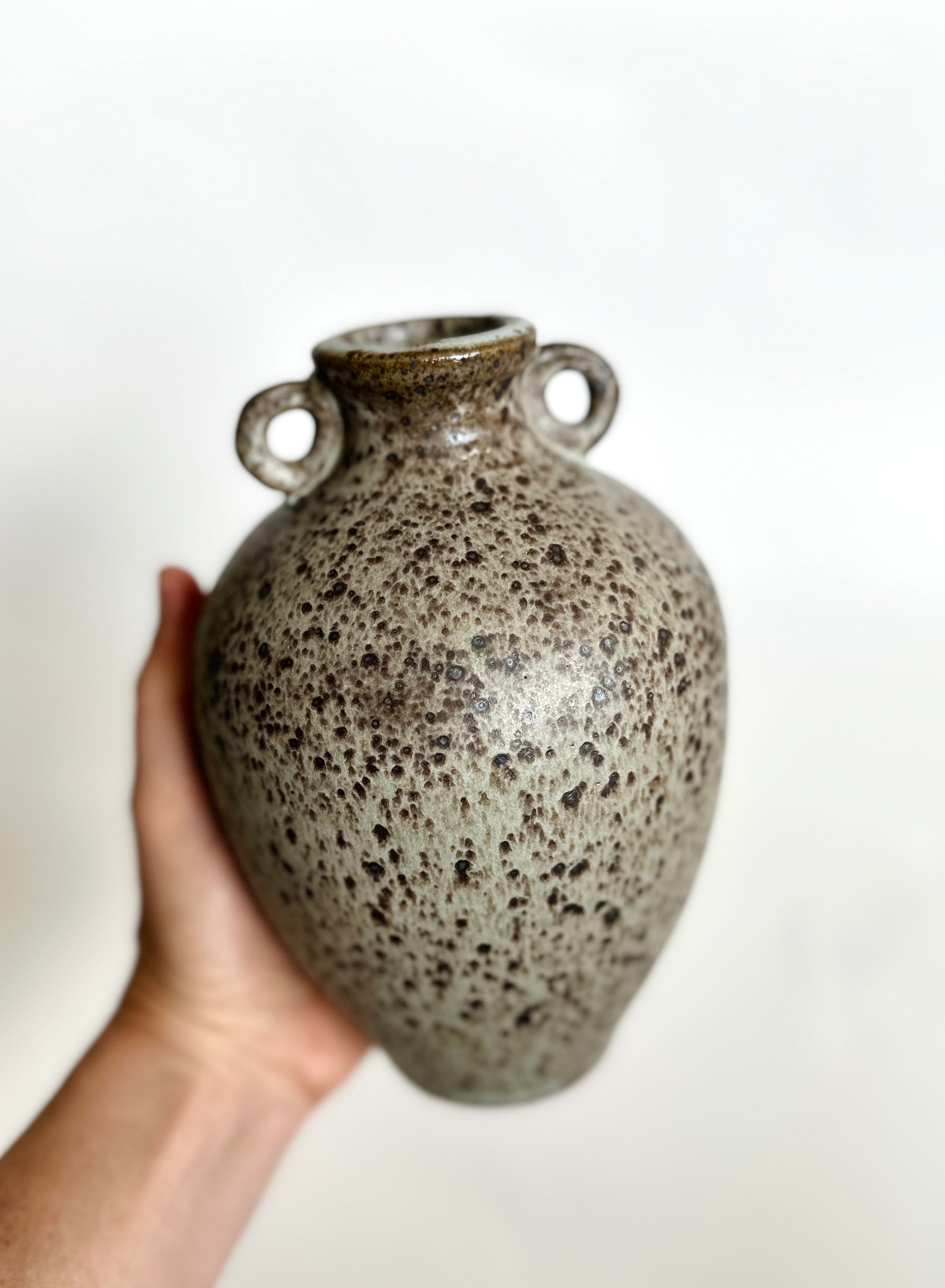 Blue speckled vase no. 5
