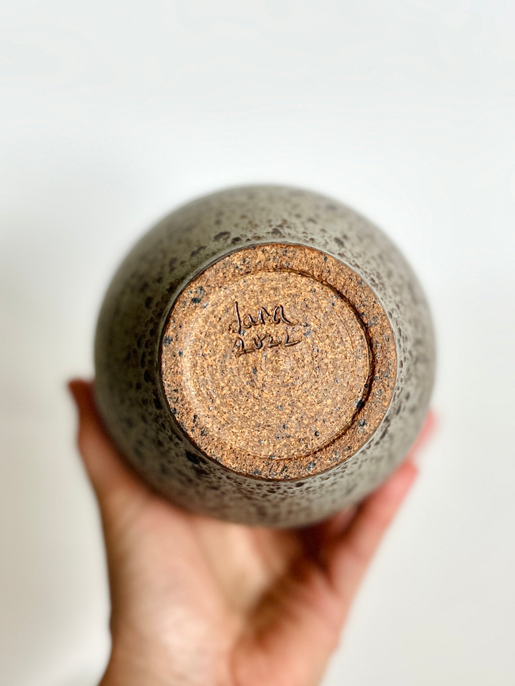 Blue speckled vase no. 5