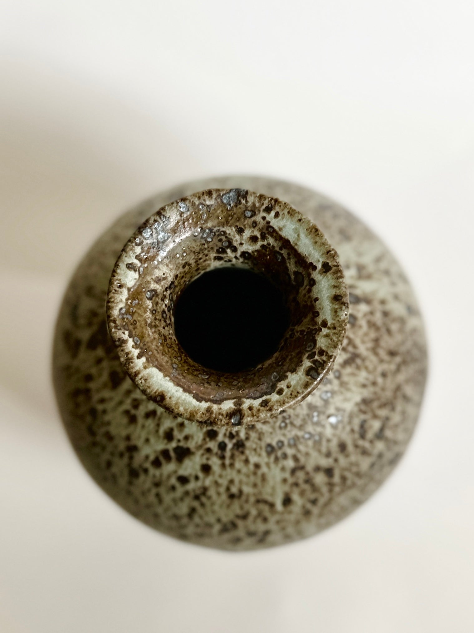 Blue speckled vase no. 16