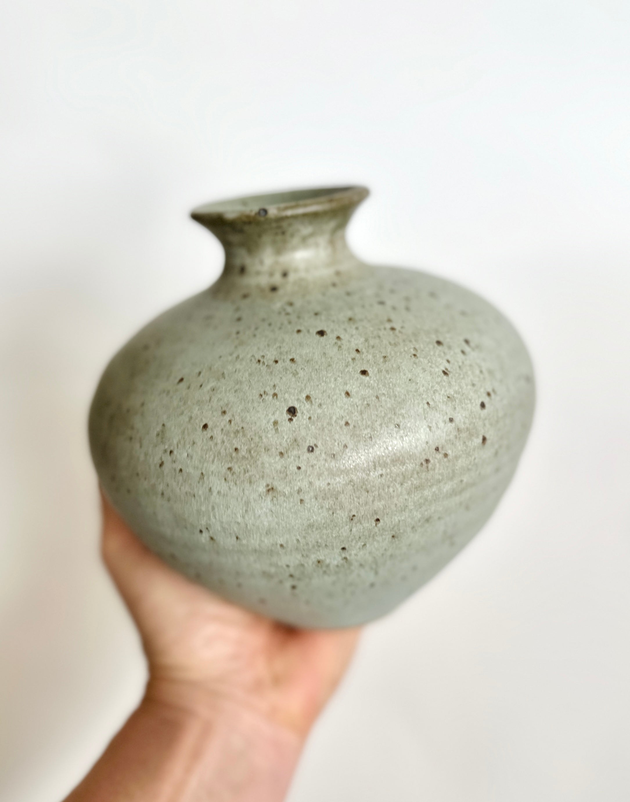 Blue speckled vase no. 14