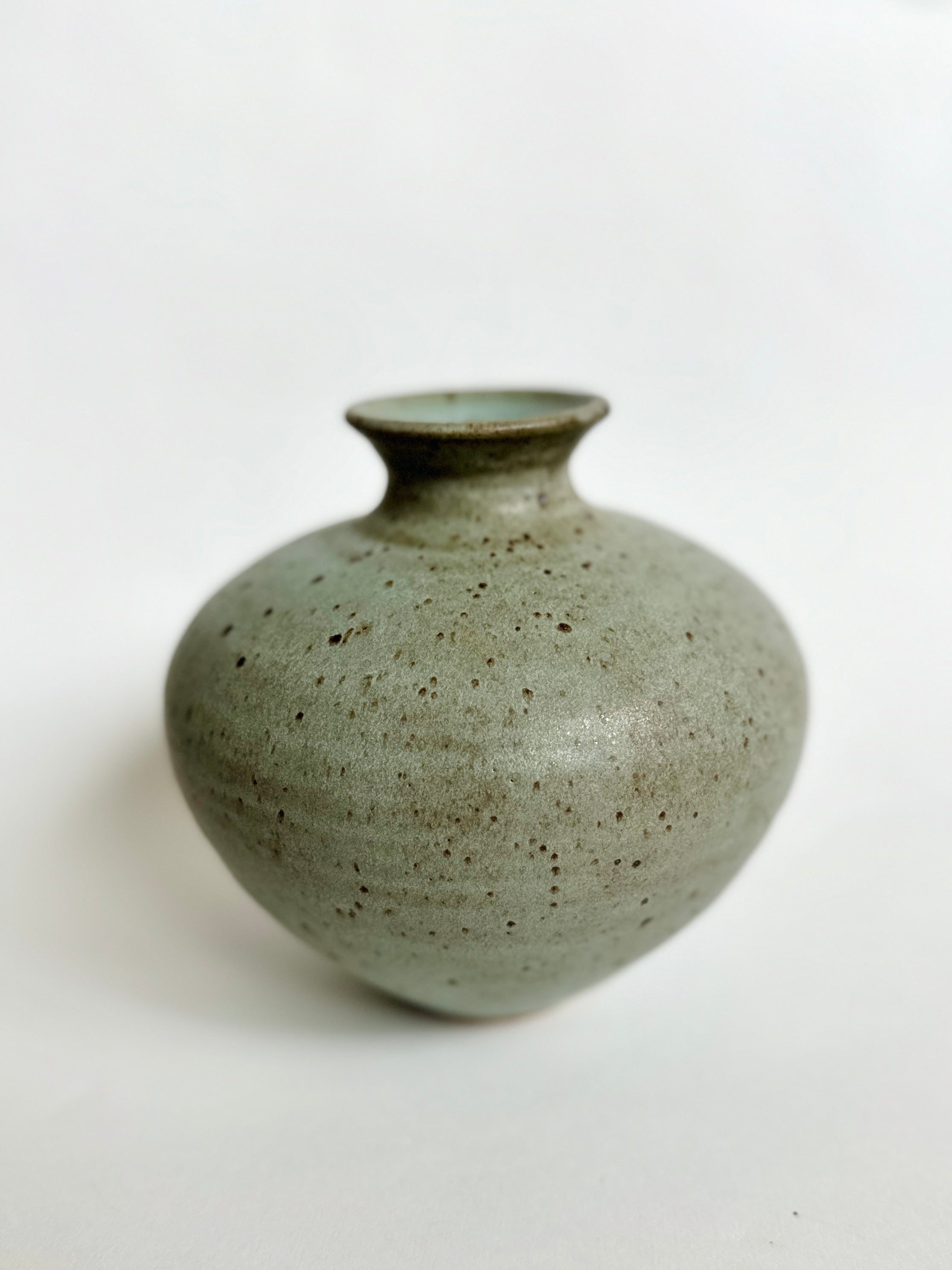 Blue speckled vase no. 14