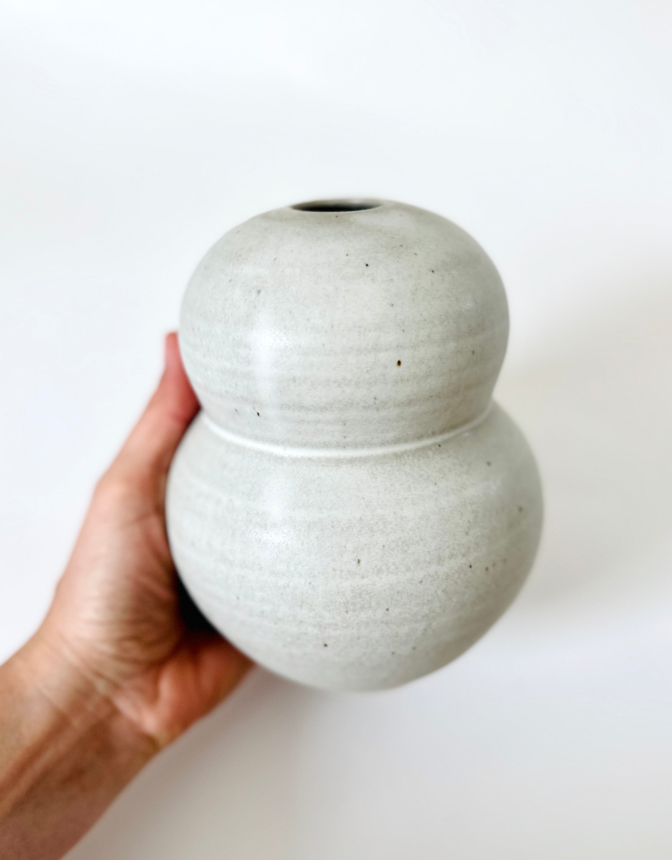 Matte white bubble vase
