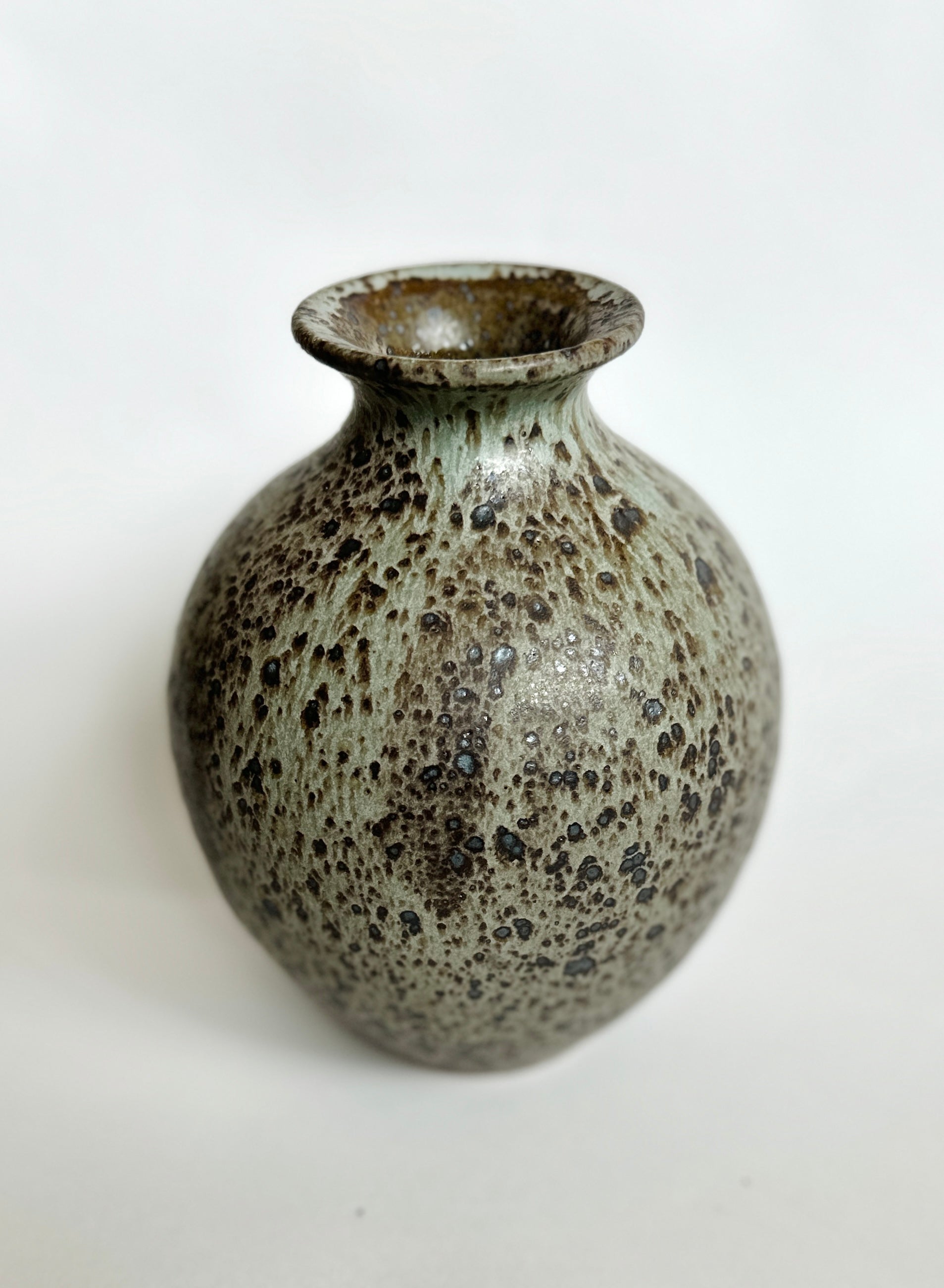 Blue speckled vase no. 16