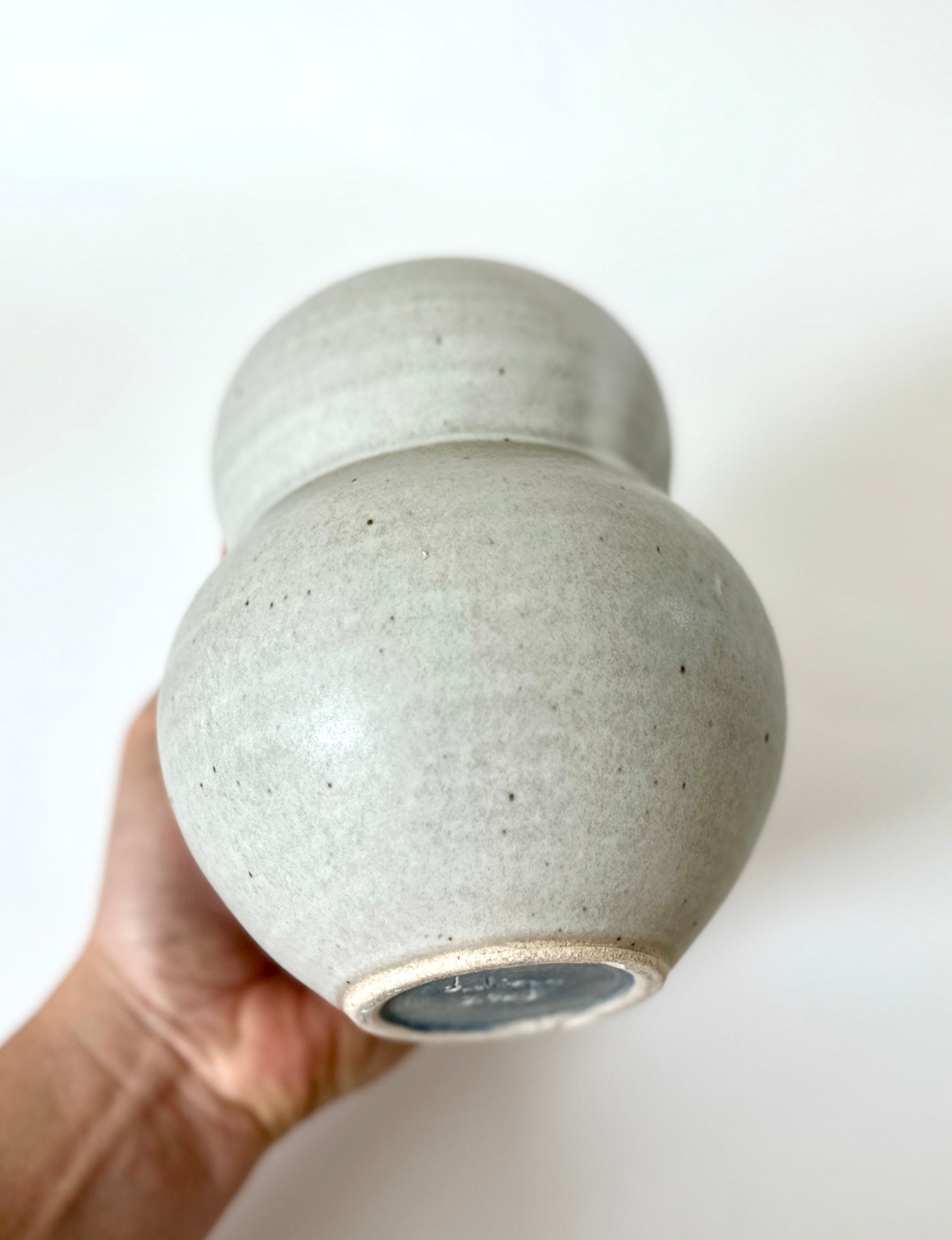 Matte white bubble vase