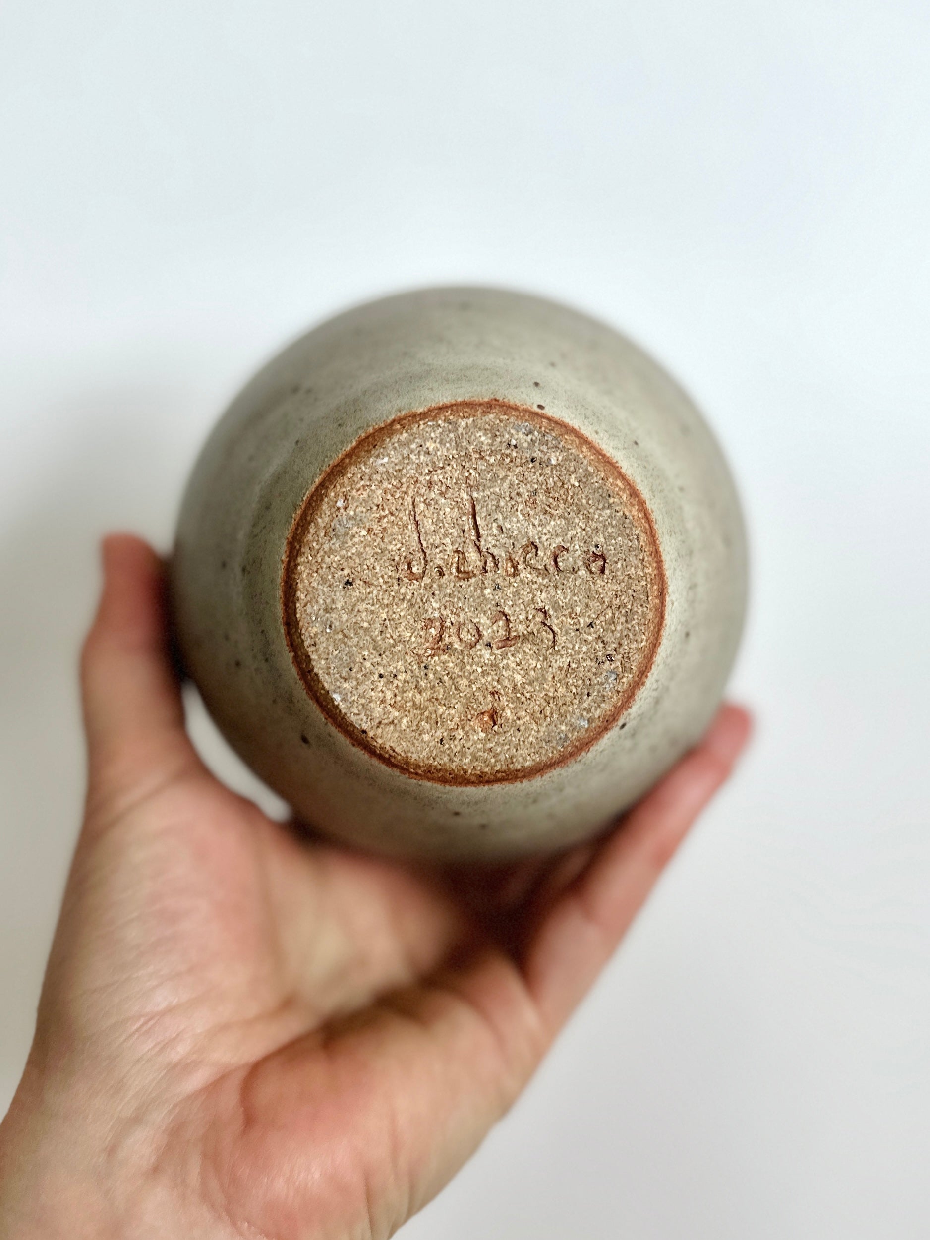 Gray speckled vase no. 6