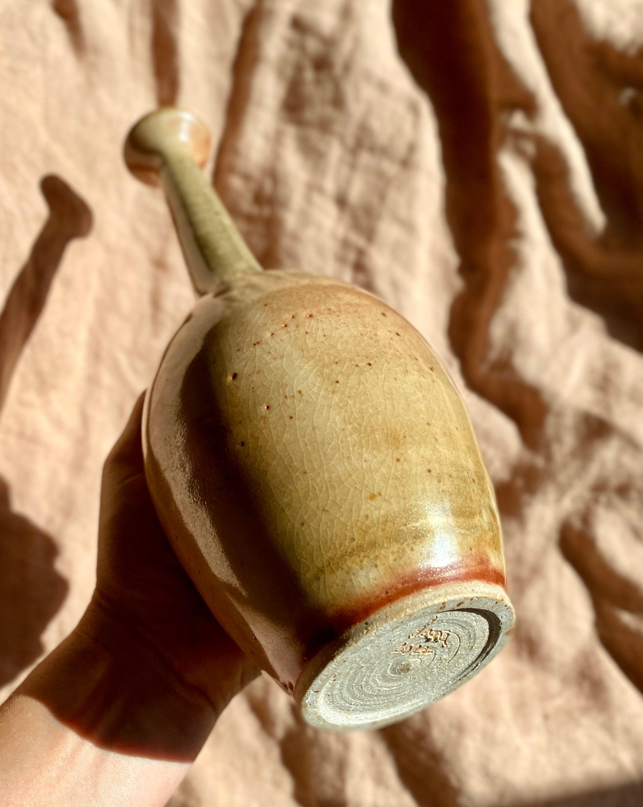 Shino tall decorative bottle No. 1 - Dana Chieco Studio