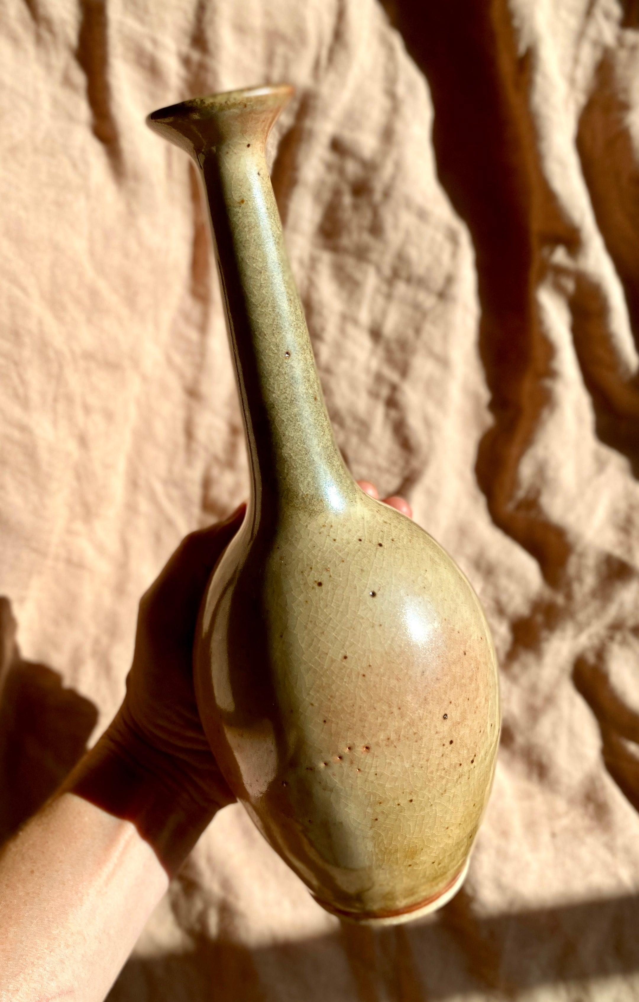 Shino tall decorative bottle No. 1 - Dana Chieco Studio