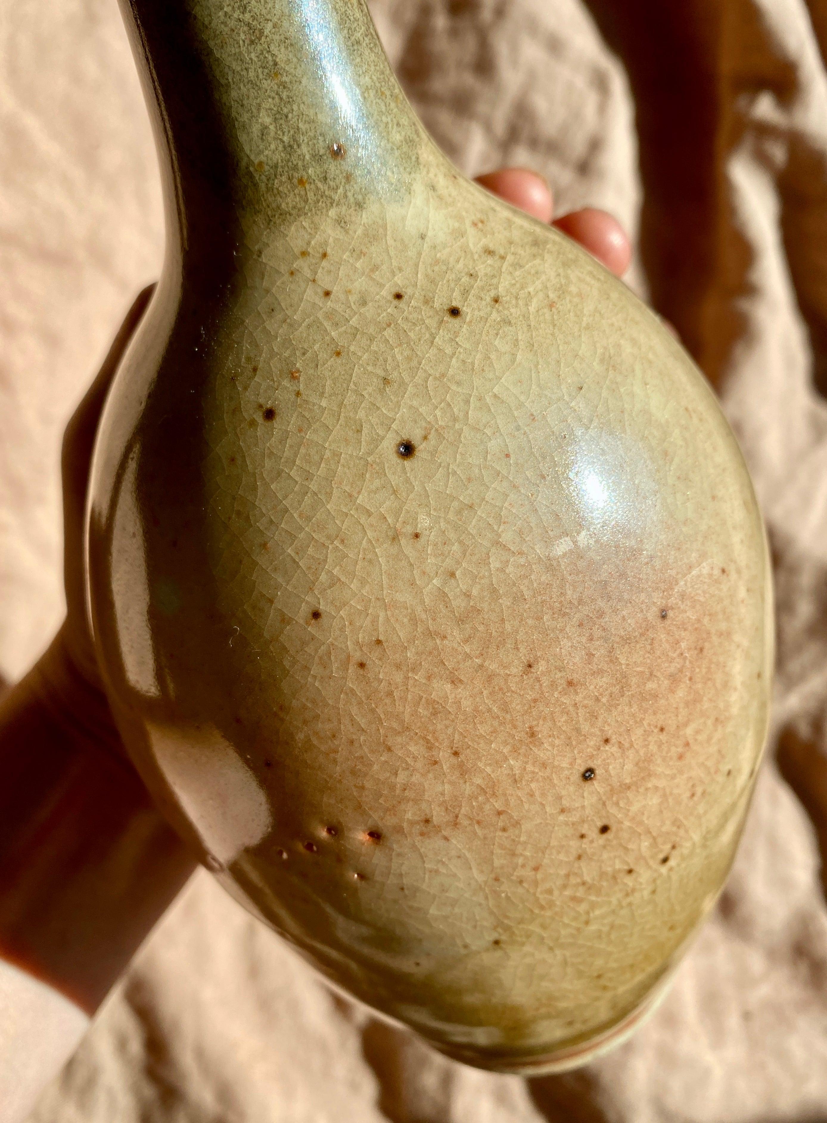 Shino tall decorative bottle No. 1 - Dana Chieco Studio