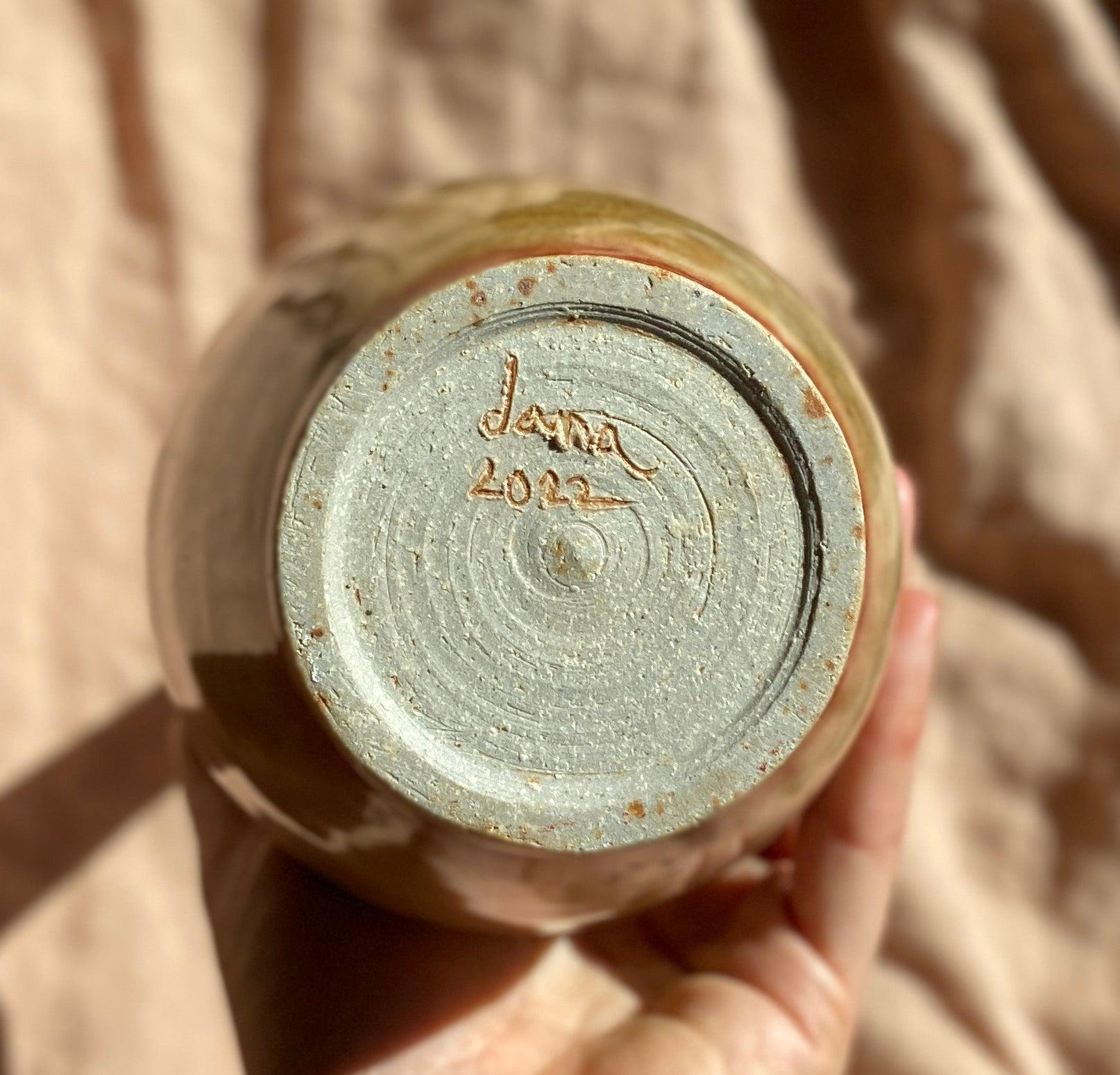 Shino tall decorative bottle No. 1 - Dana Chieco Studio