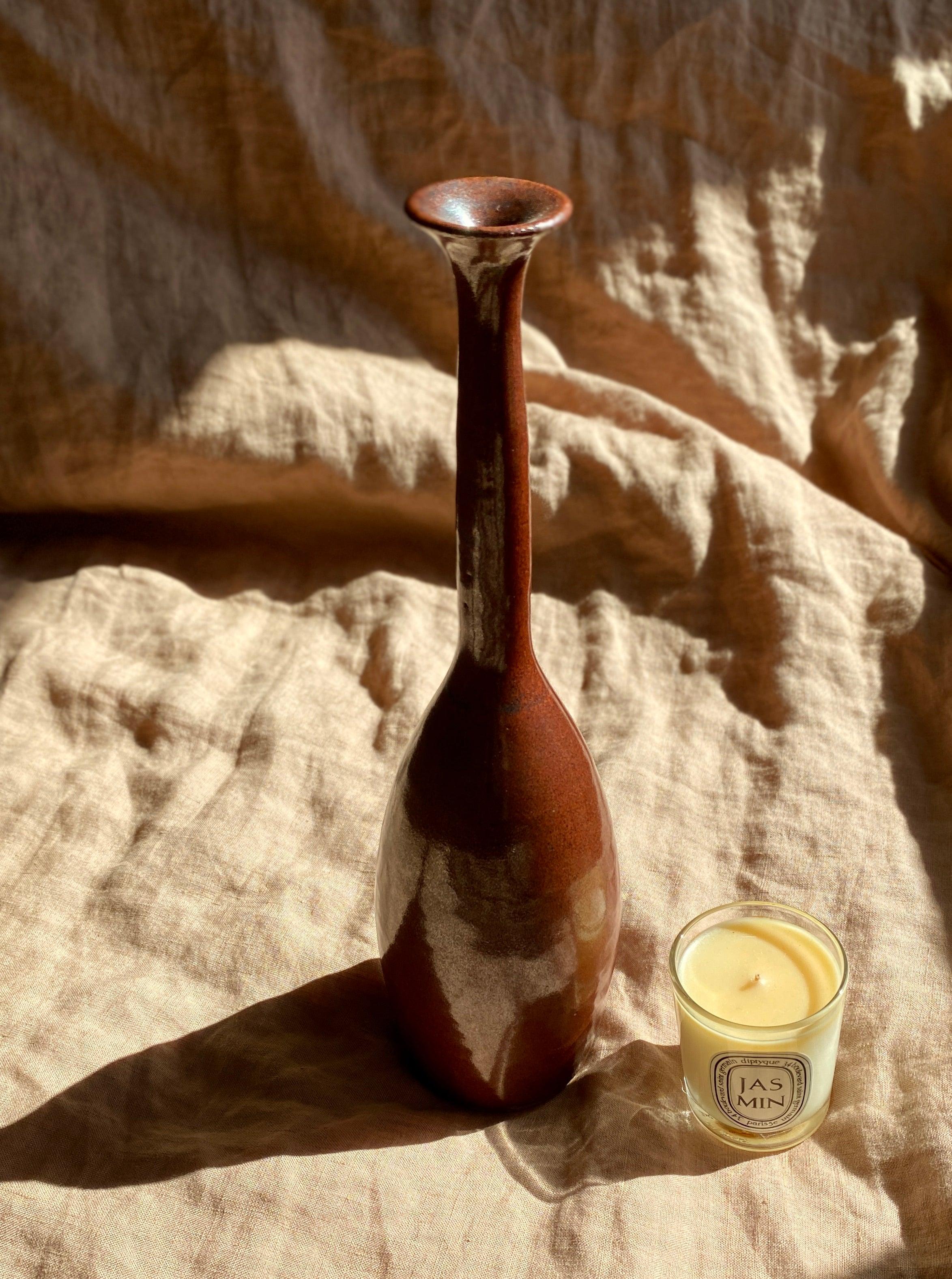 Red decorative bottle No. 1 - Dana Chieco Studio