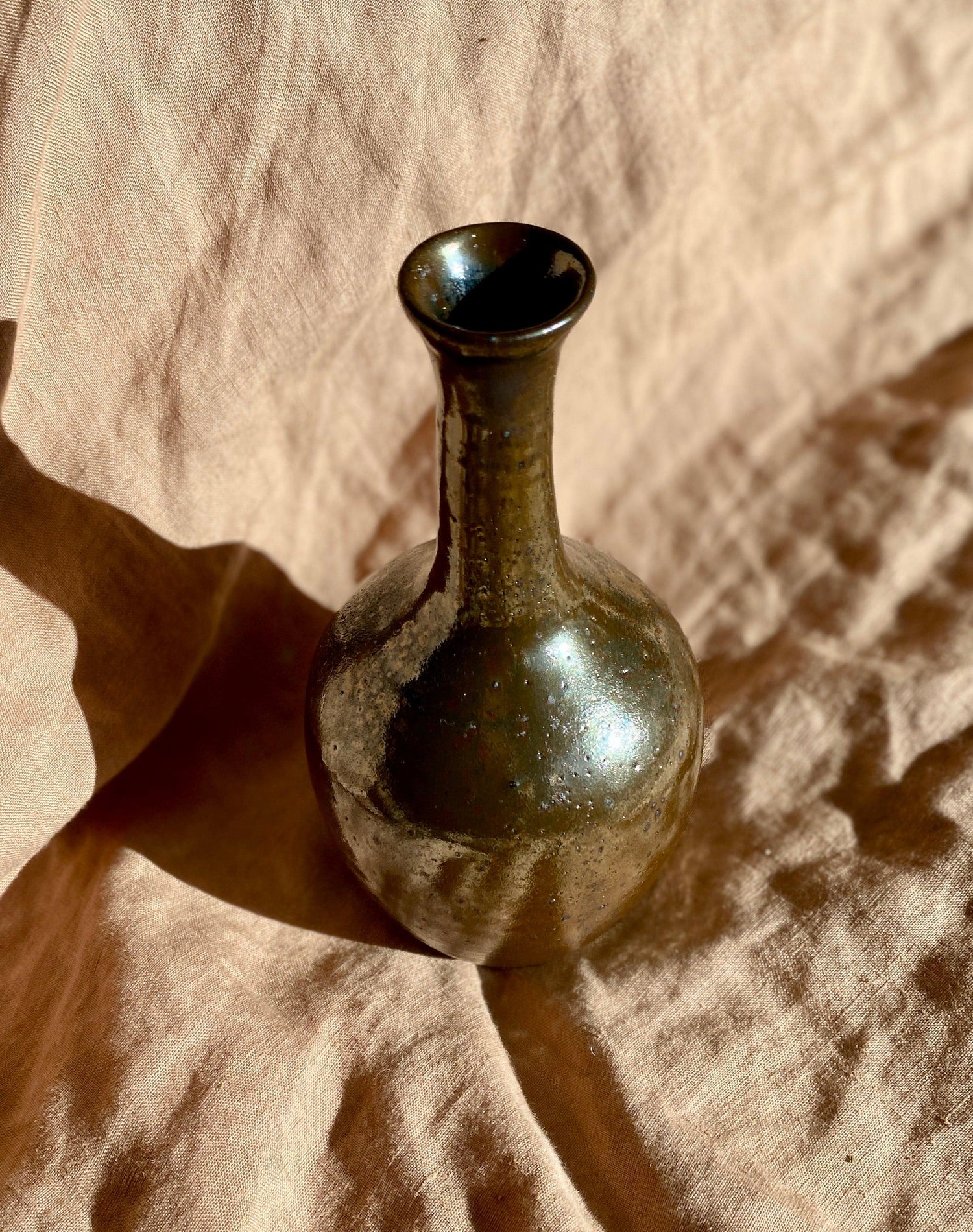 Metallic decorative bottle - Dana Chieco Studio