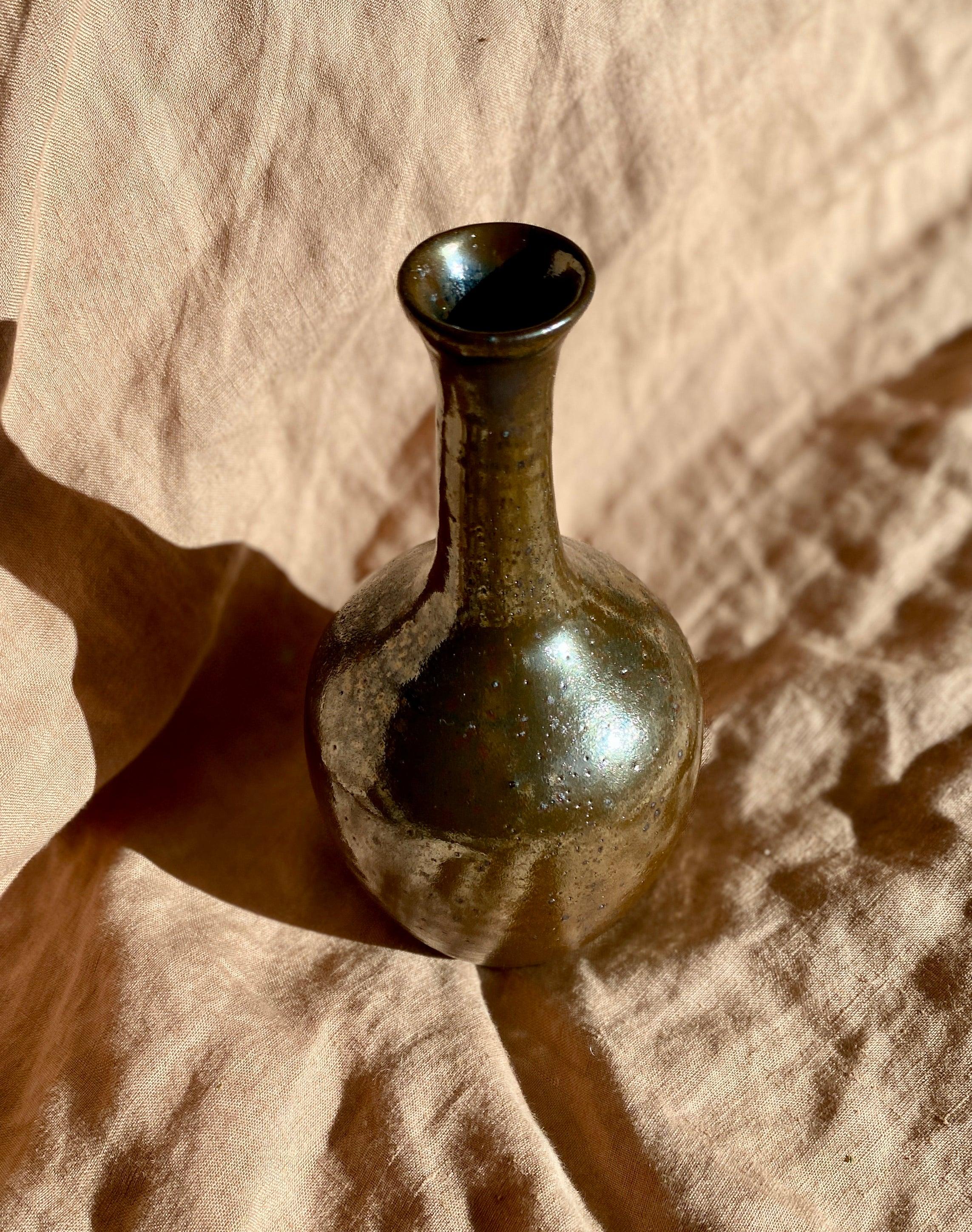 Metallic decorative bottle - Dana Chieco Studio