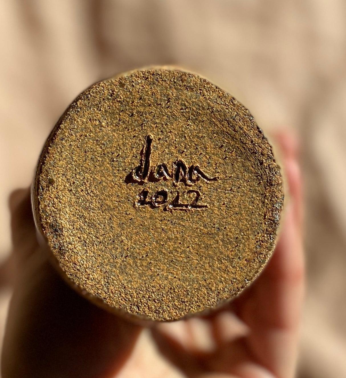 Tea dust flared bottleneck - Dana Chieco Studio