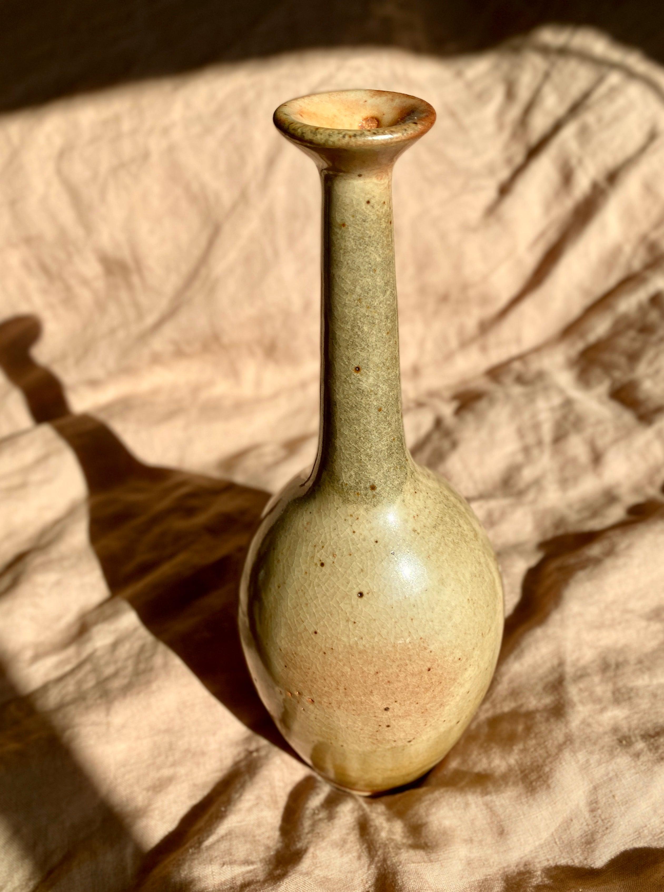 Shino tall decorative bottle No. 1 - Dana Chieco Studio