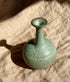 Blue speckled wide vase with bottle-neck No. 7 - Dana Chieco Studio