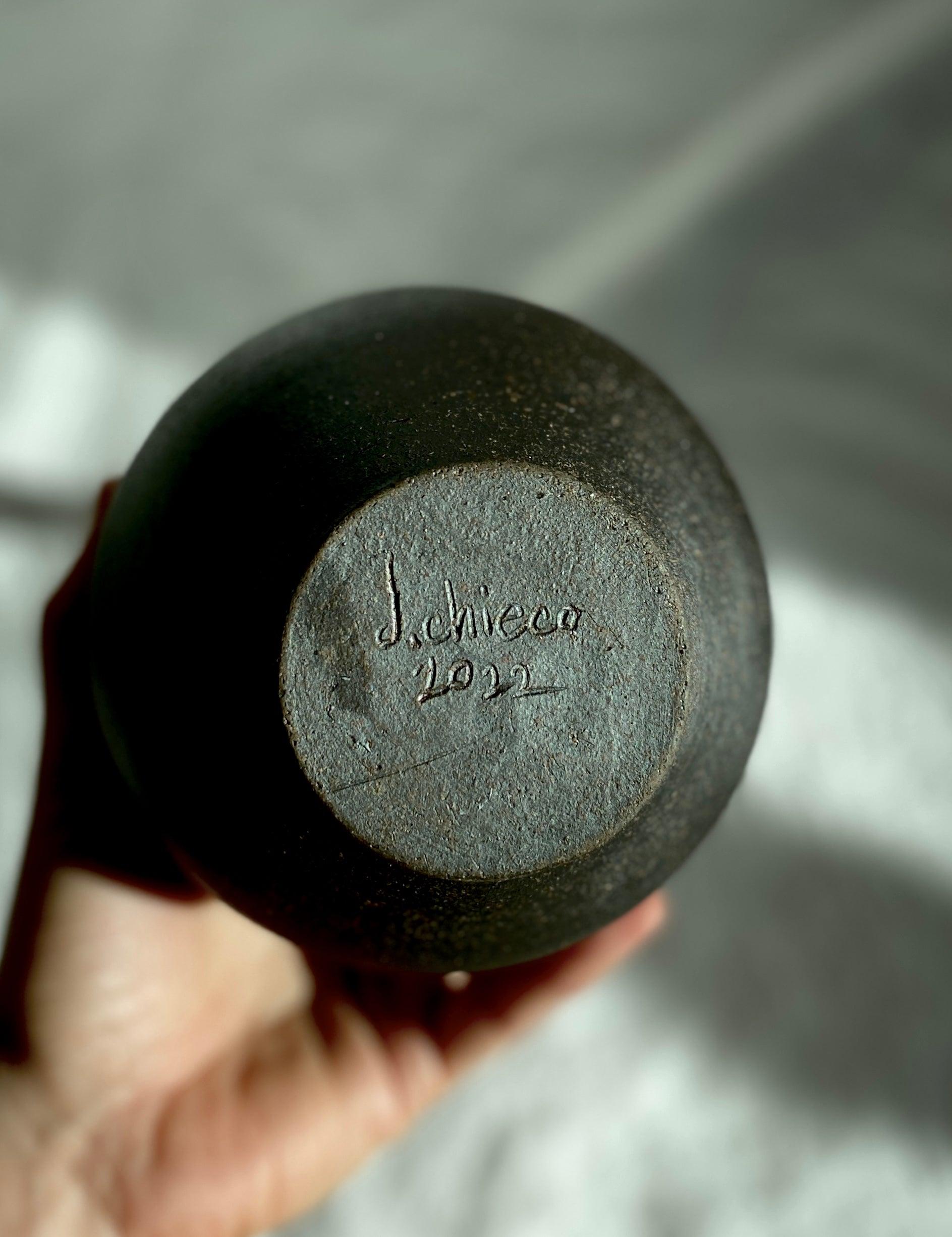 Black clay bottleneck no. 1 - Dana Chieco Studio