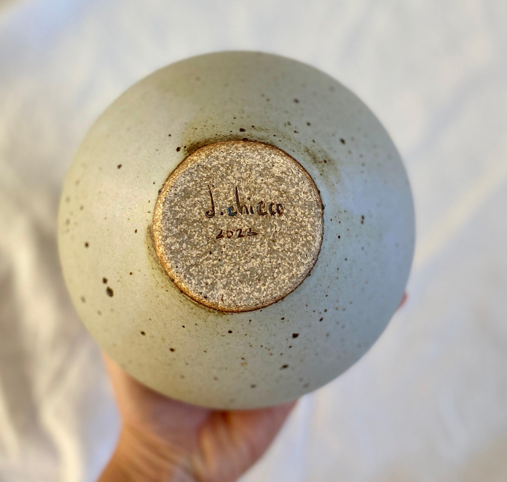 Lavender speckled wide vessel no. 3 - Dana Chieco Studio