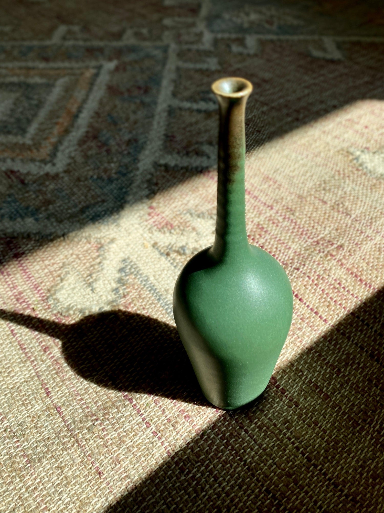 Green decorative bottle No. 3 - Dana Chieco Studio