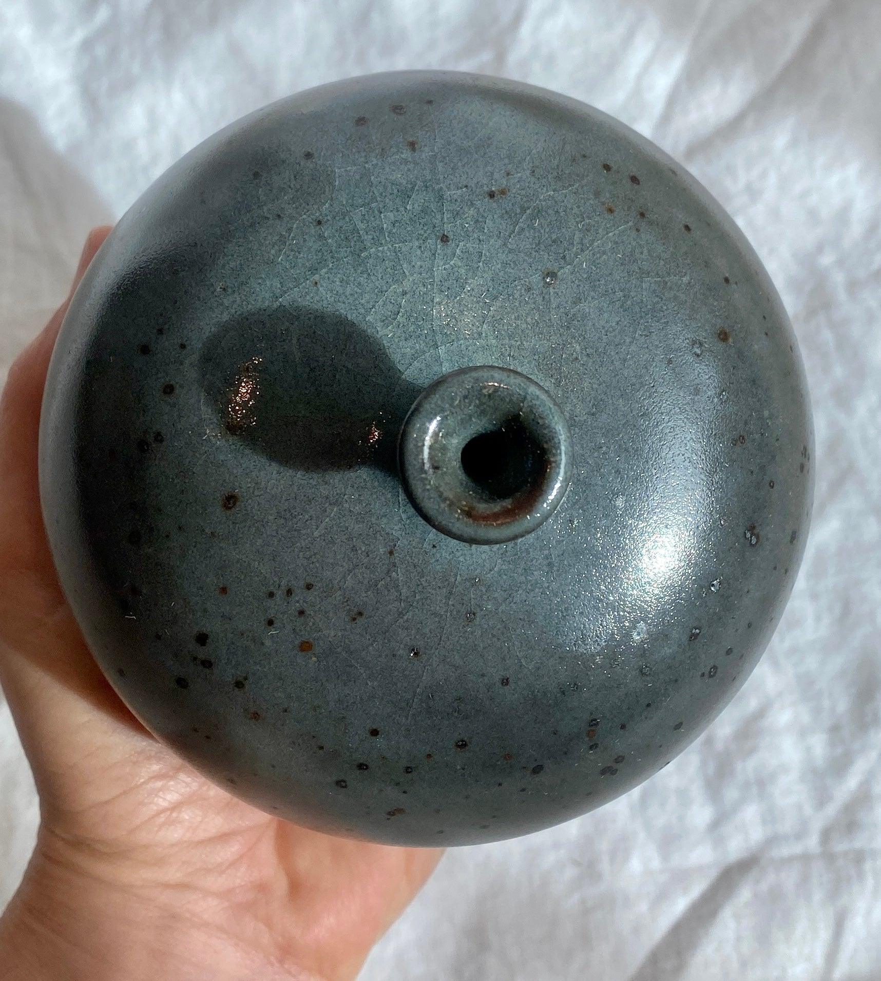 Black clay with celadon no. 2 - Dana Chieco Studio