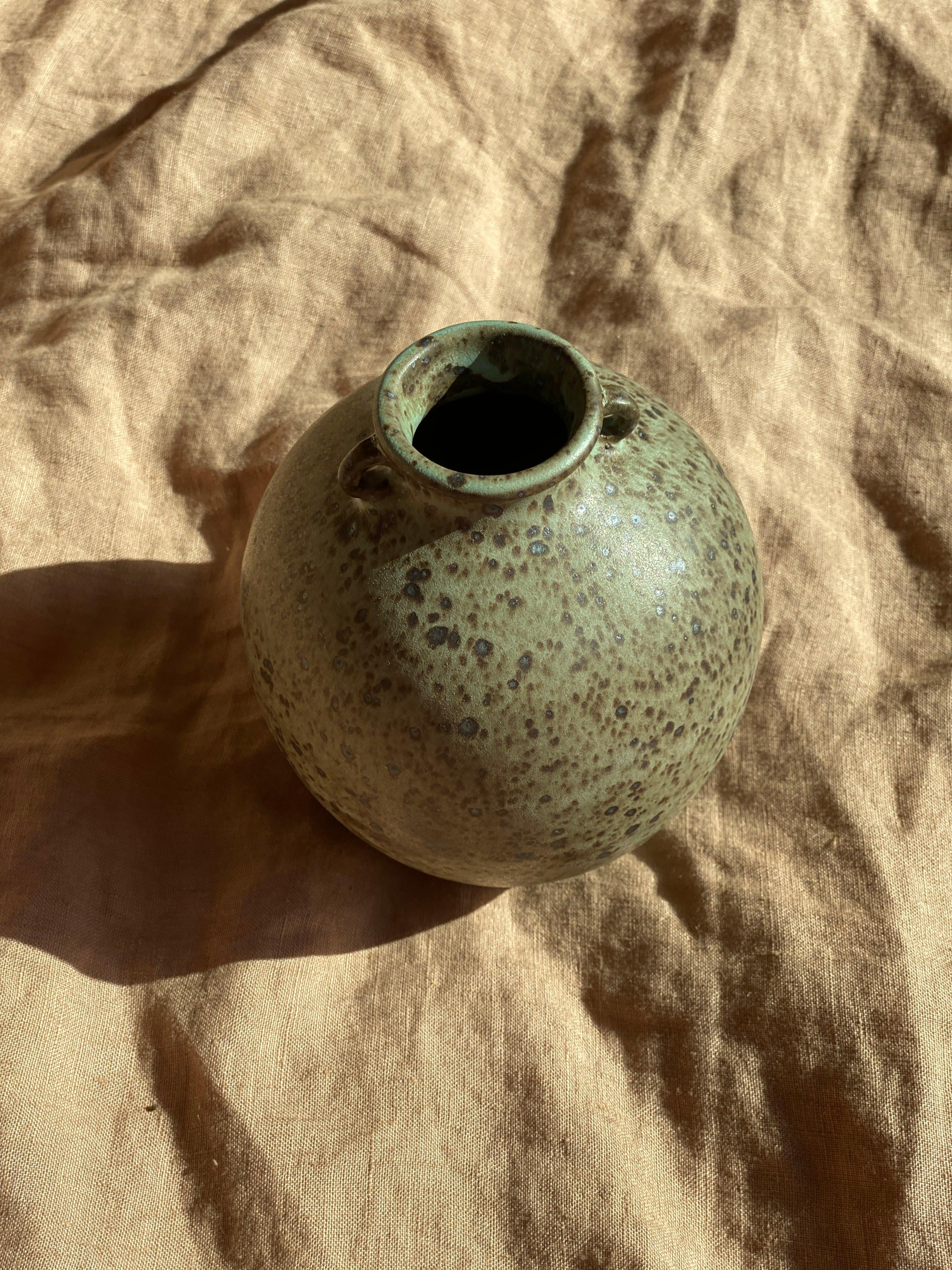 Blue speckled bud vase No. 2 - Dana Chieco Studio