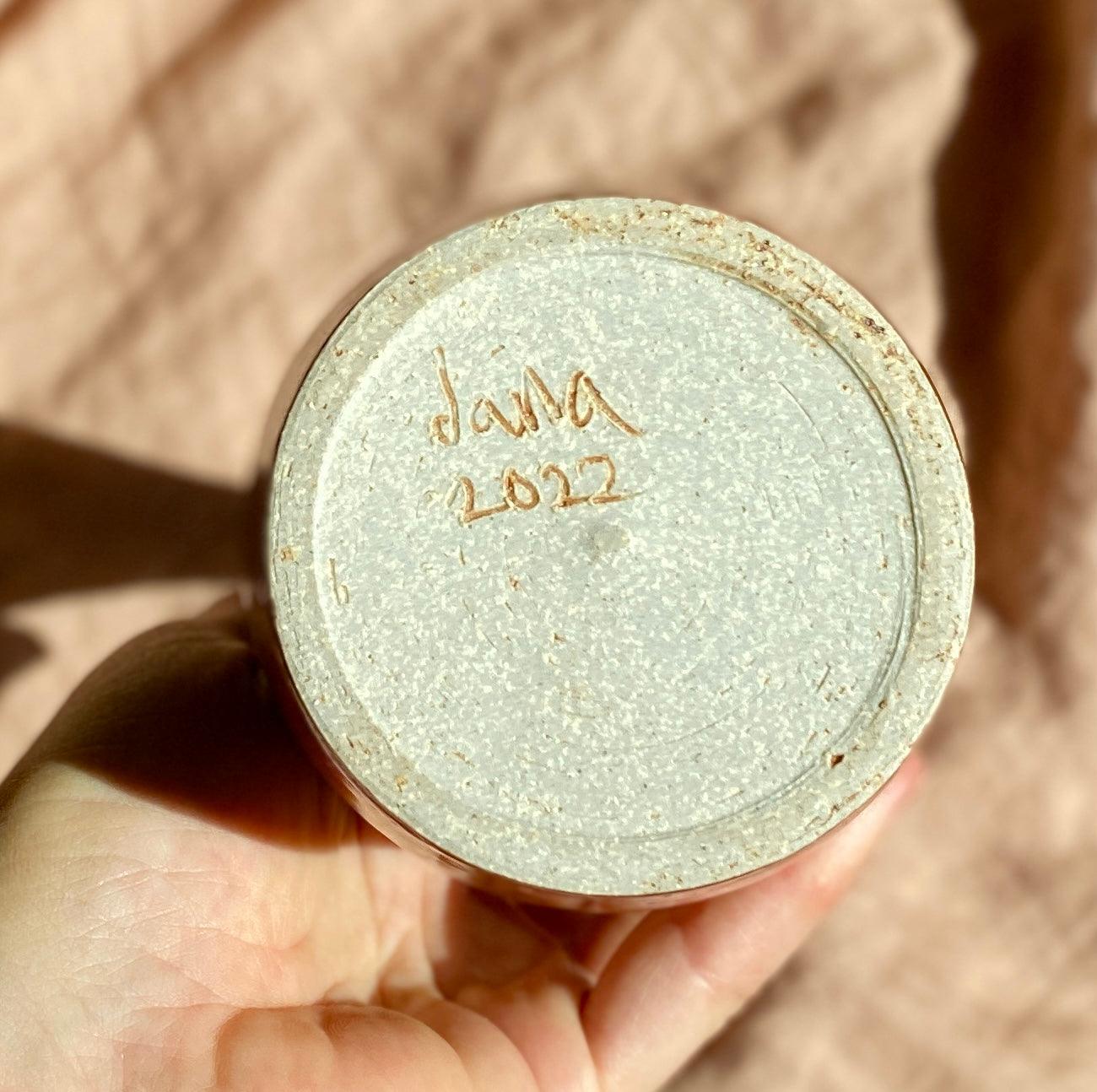 Shino decorative bottle brushed with iron oxide No. 12 - Dana Chieco Studio