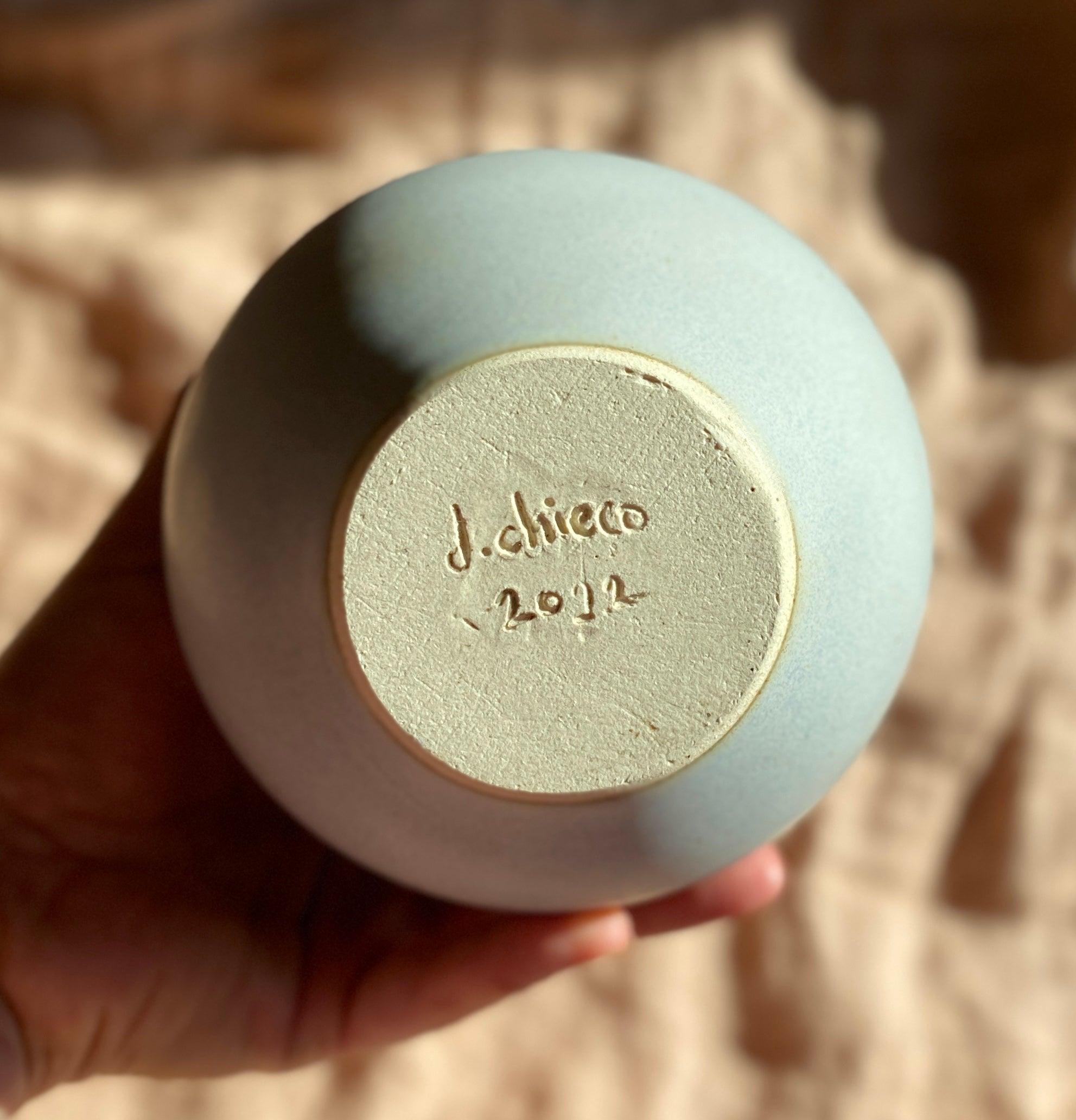 Lavender bottle-neck wide vase No. 1 - Dana Chieco Studio